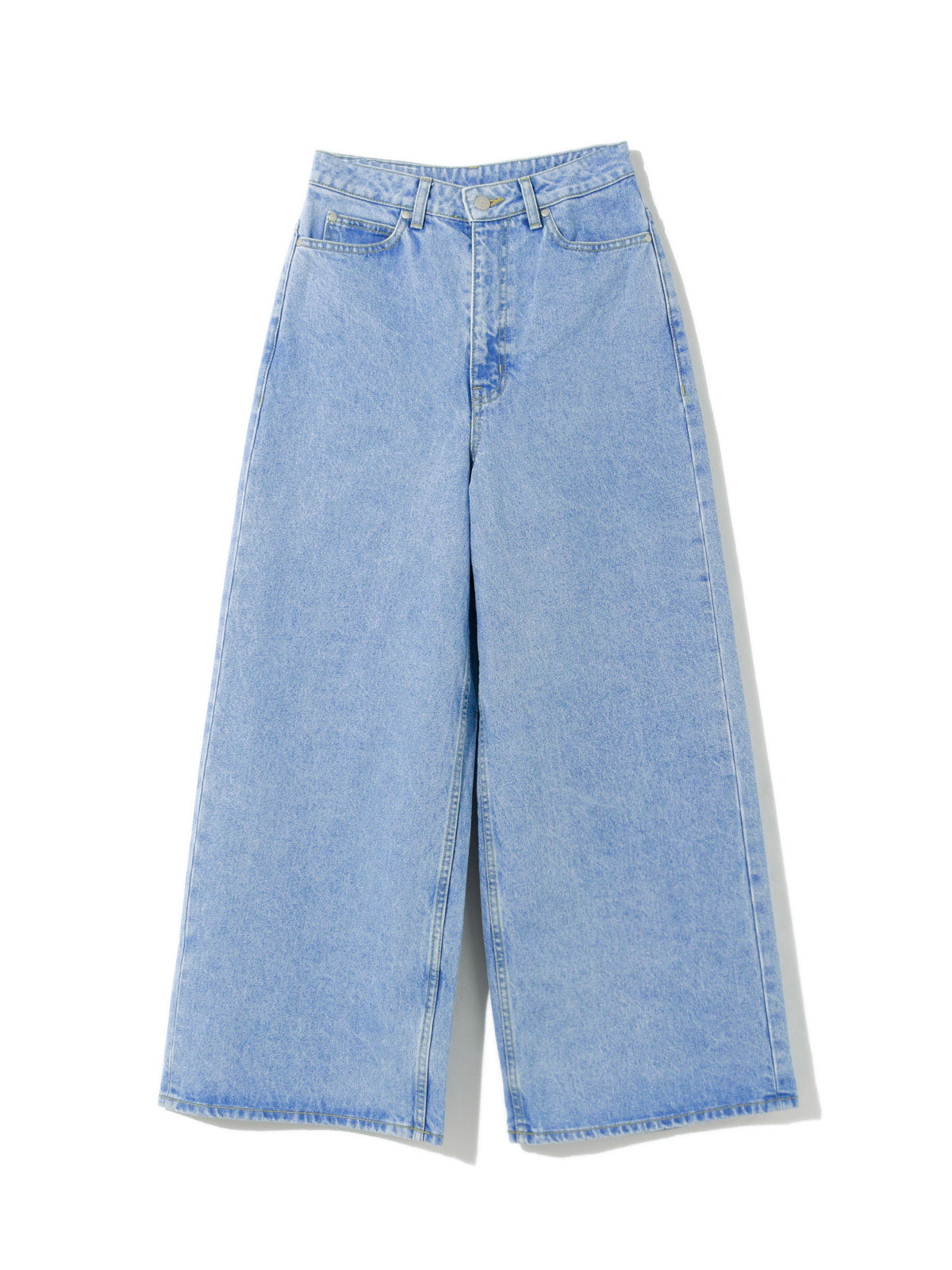 high waist wide denim