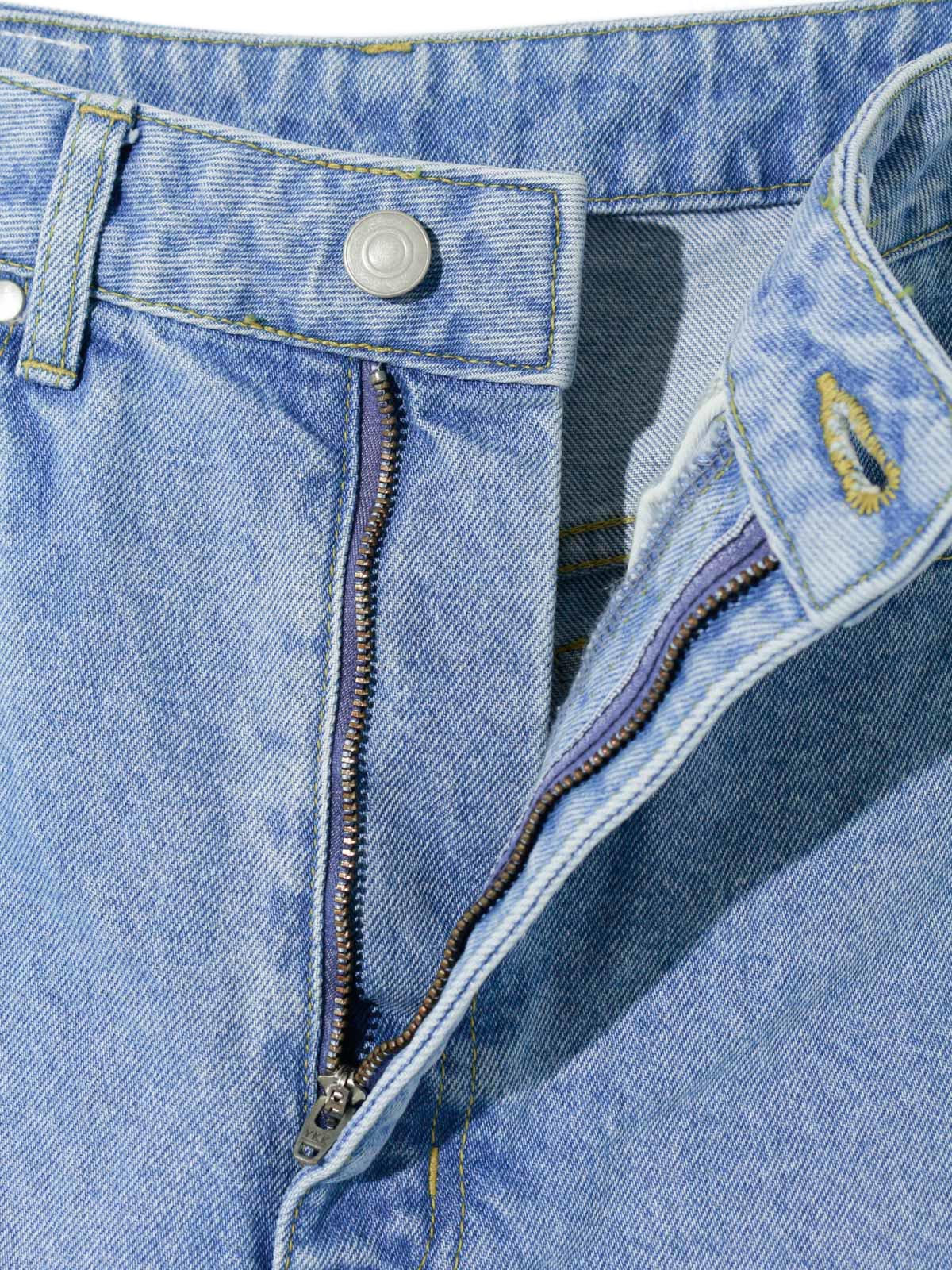 high waist wide denim