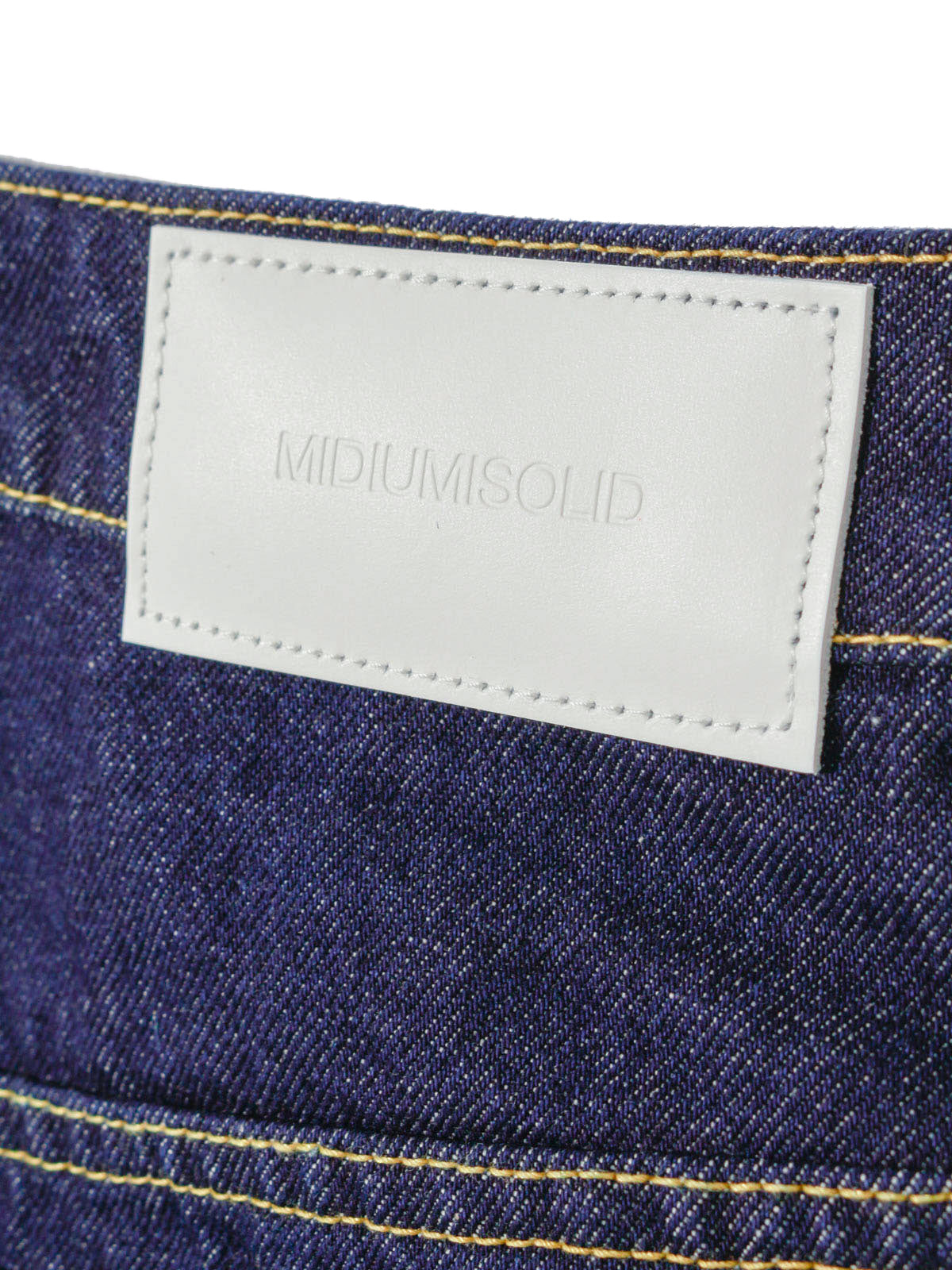 high waist straight denim