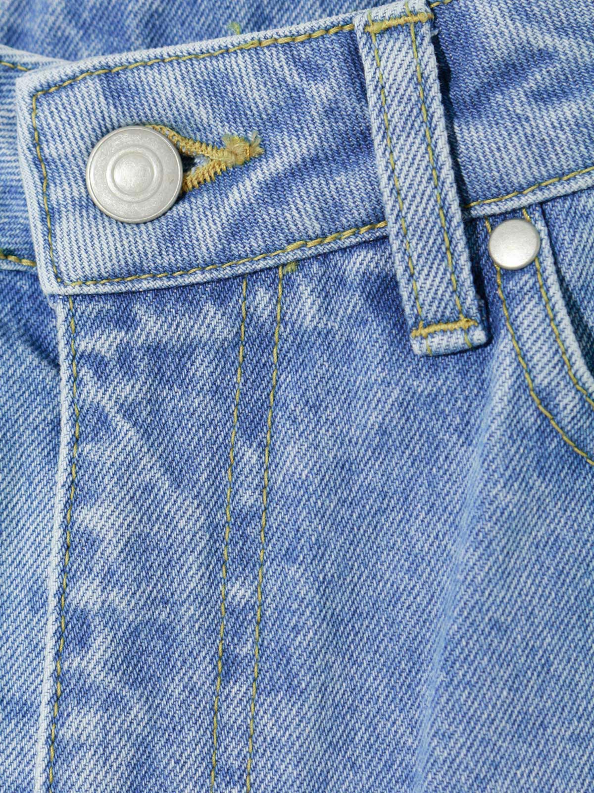 high waist straight denim