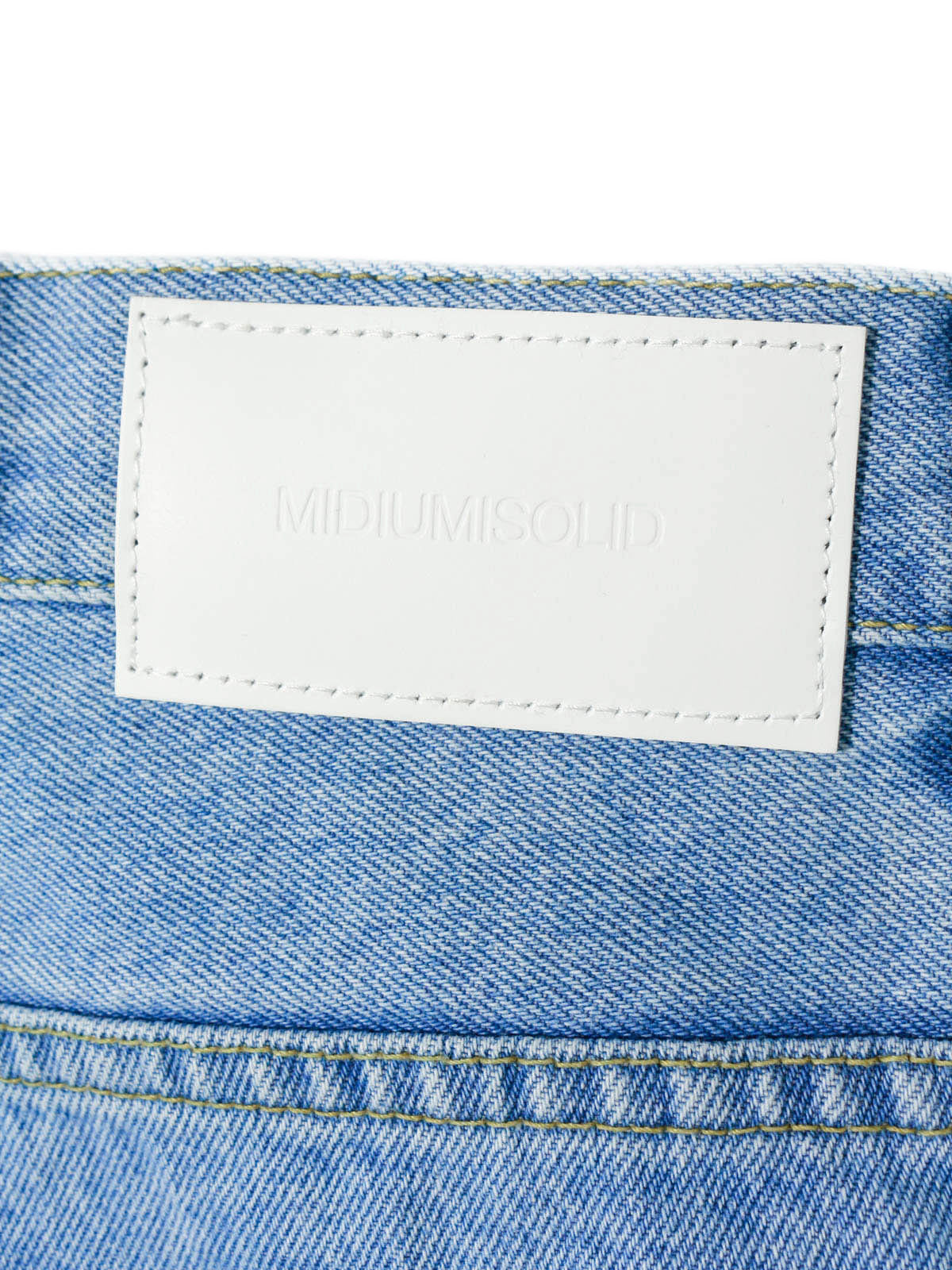 high waist straight denim