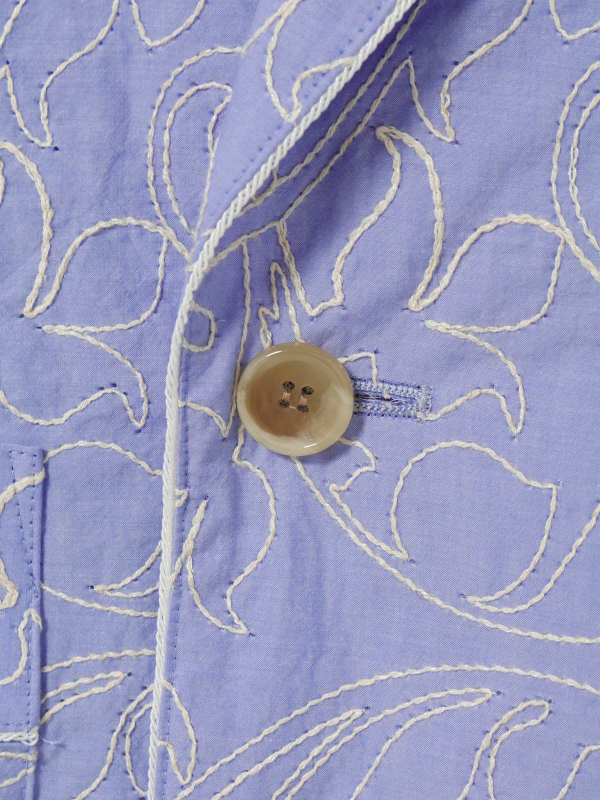 embroidered shawl collar jacket