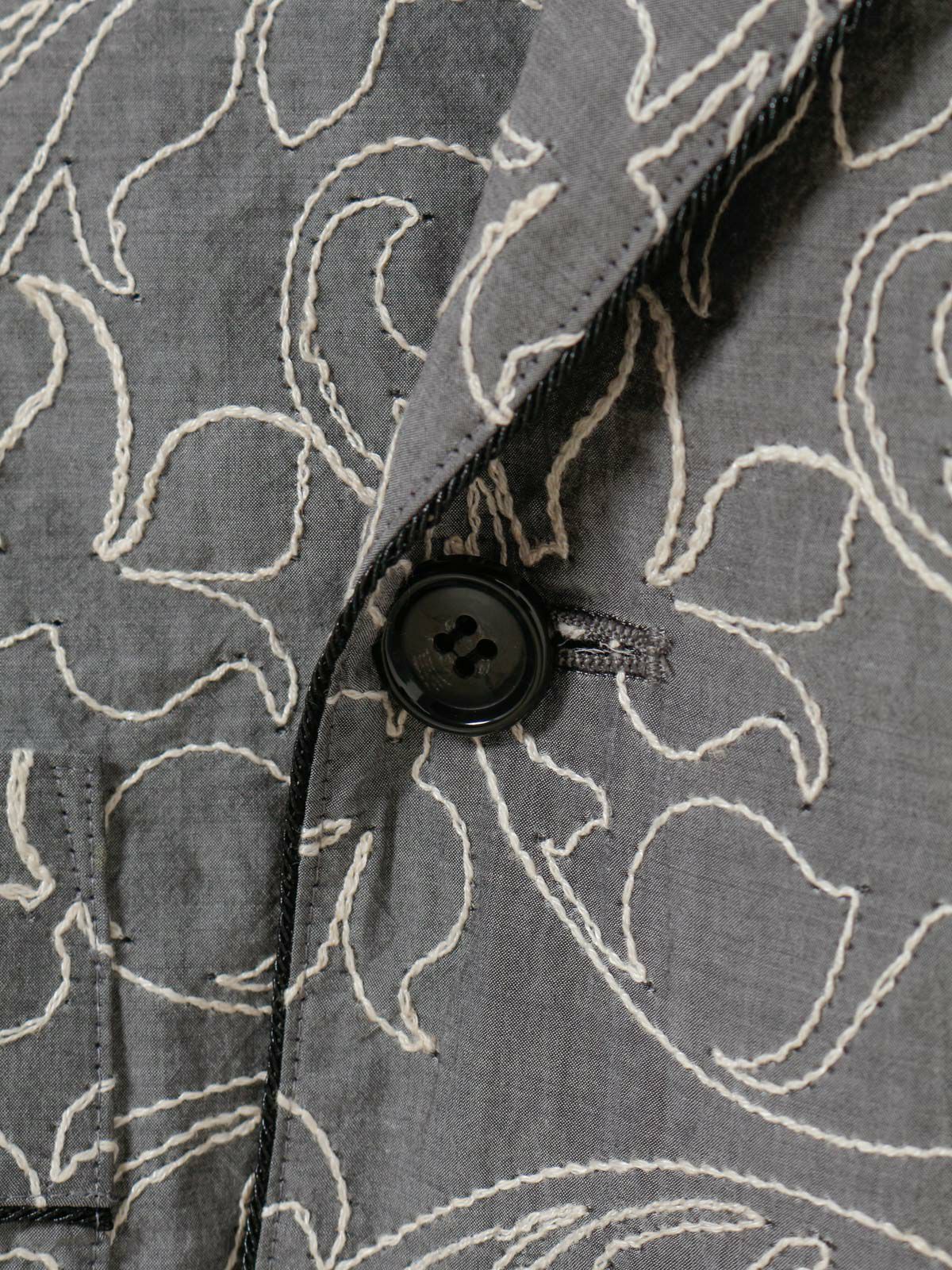 embroidered shawl collar jacket