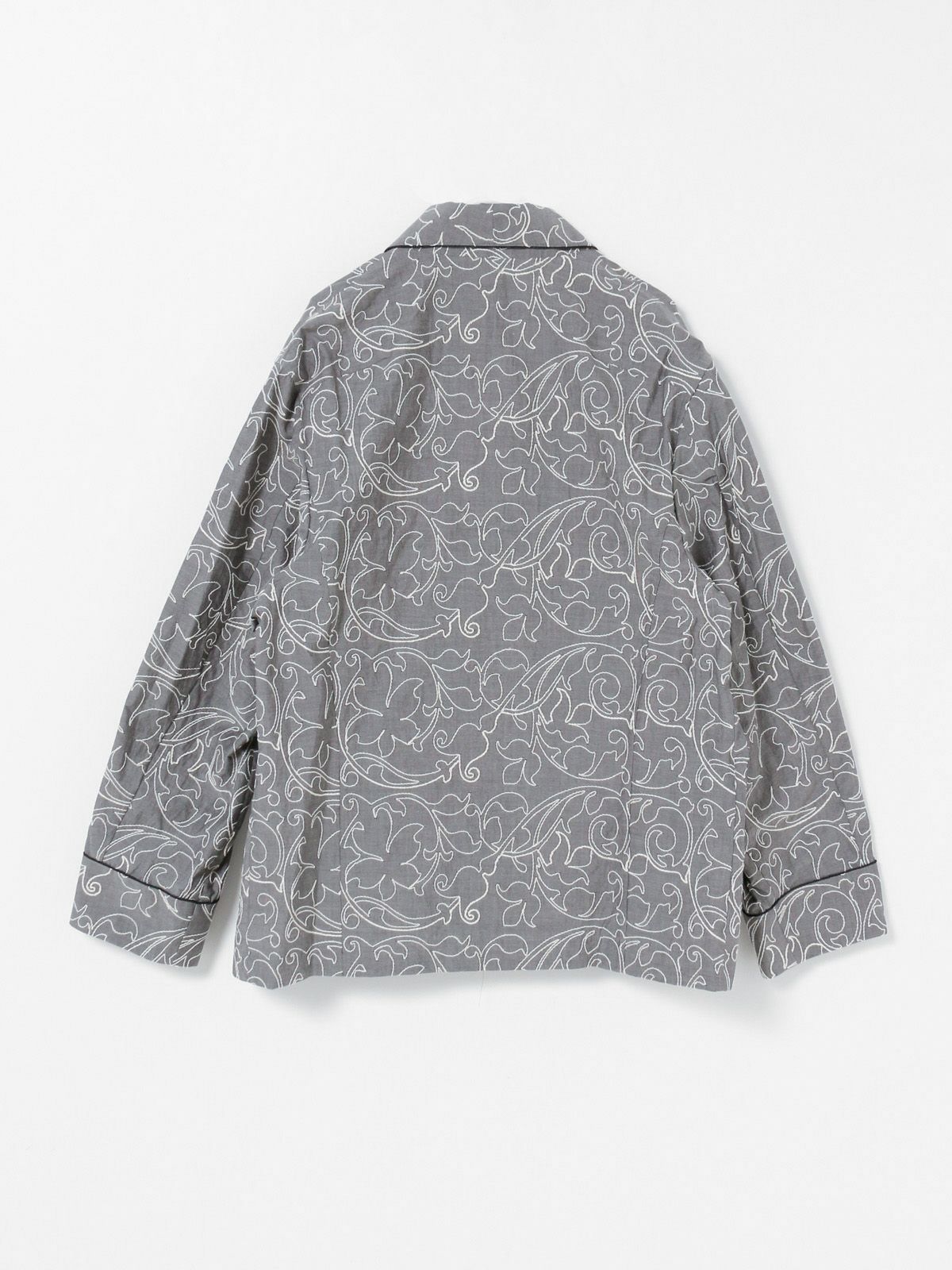 embroidered shawl collar jacket