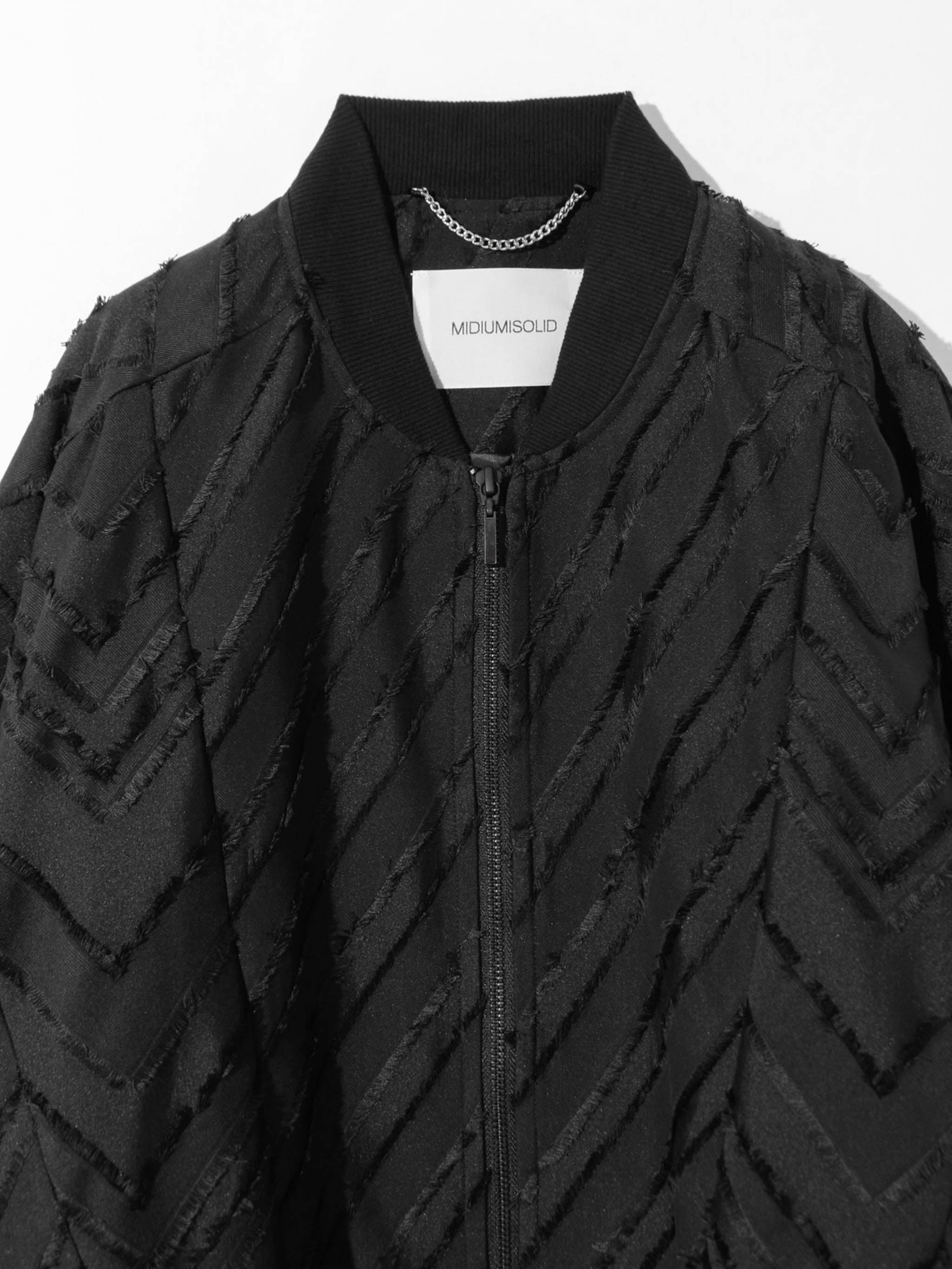 切替カットジャカードブルゾン【3-1377】