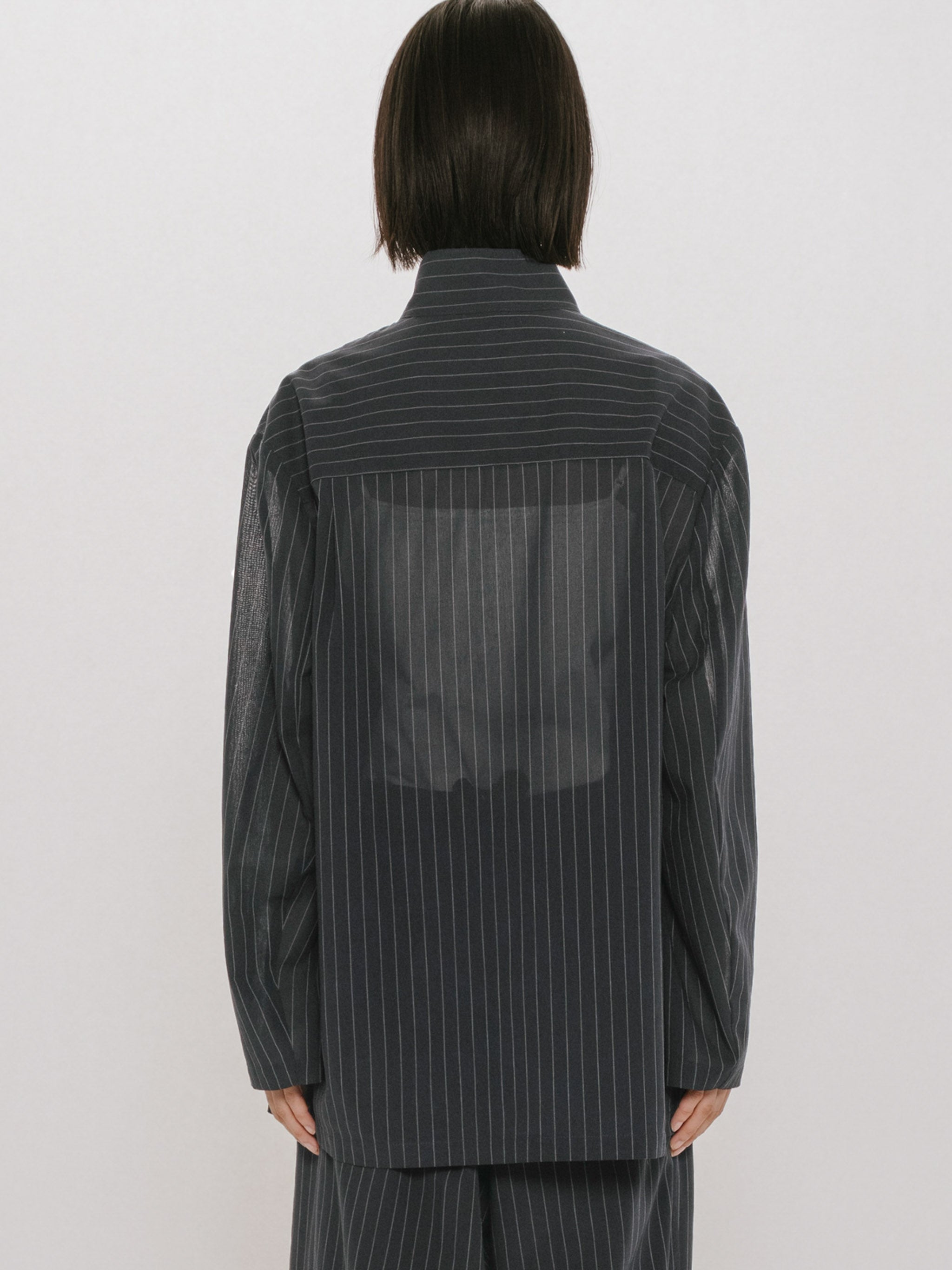 sheer zip jacket
