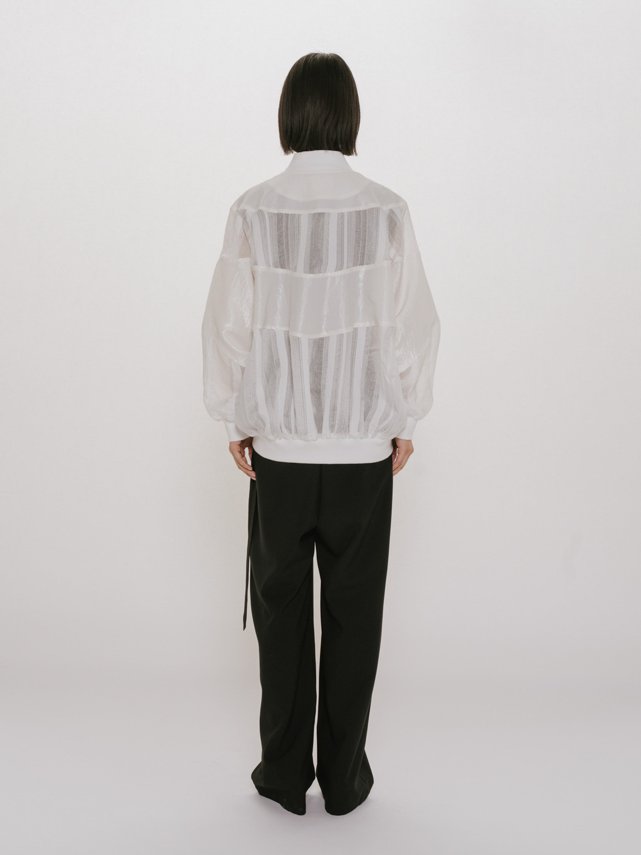 material mix blouson