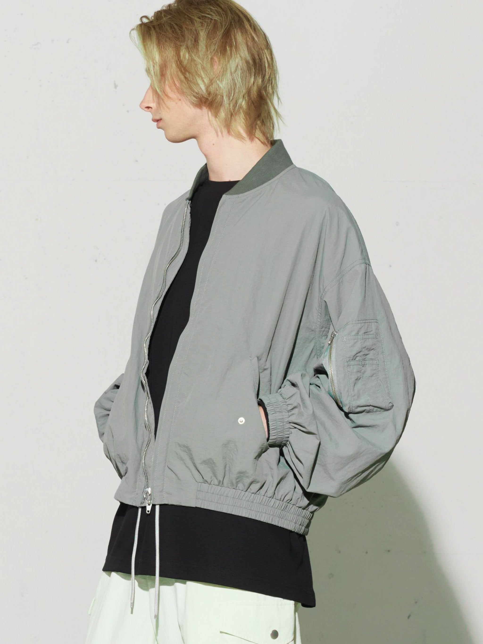 Men’s ナイロンショートボンバージャケット【3-1118】