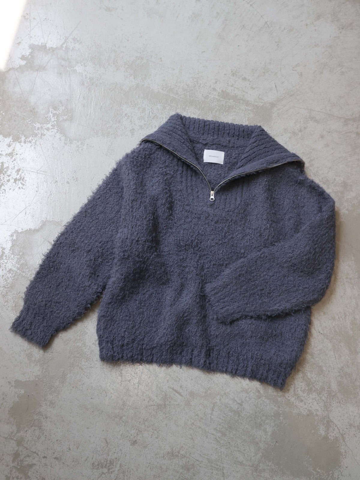 cloud loop zip knit
