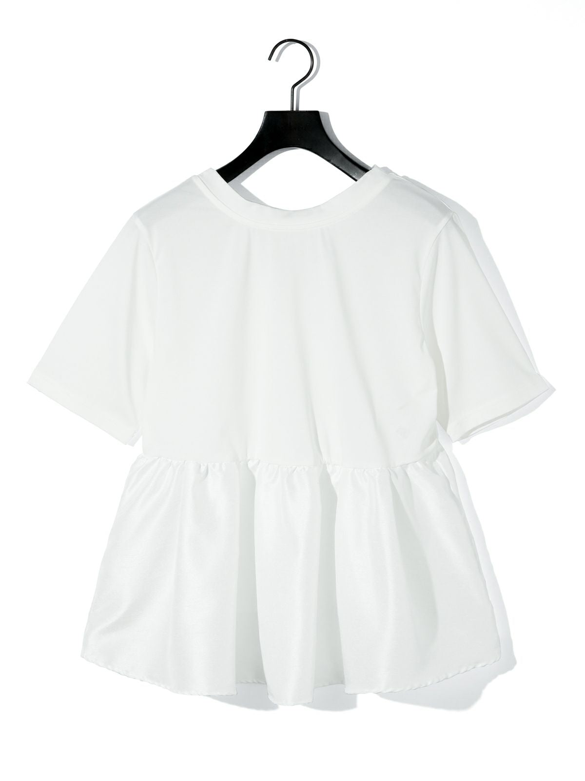 woven switching 2way peplum