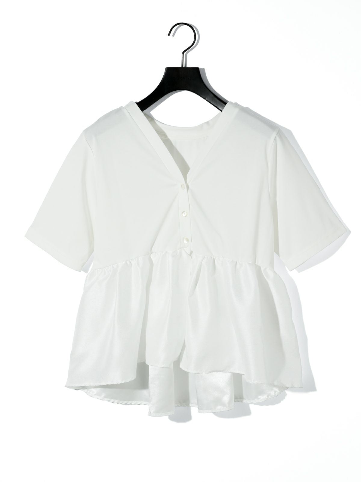 woven switching 2way peplum