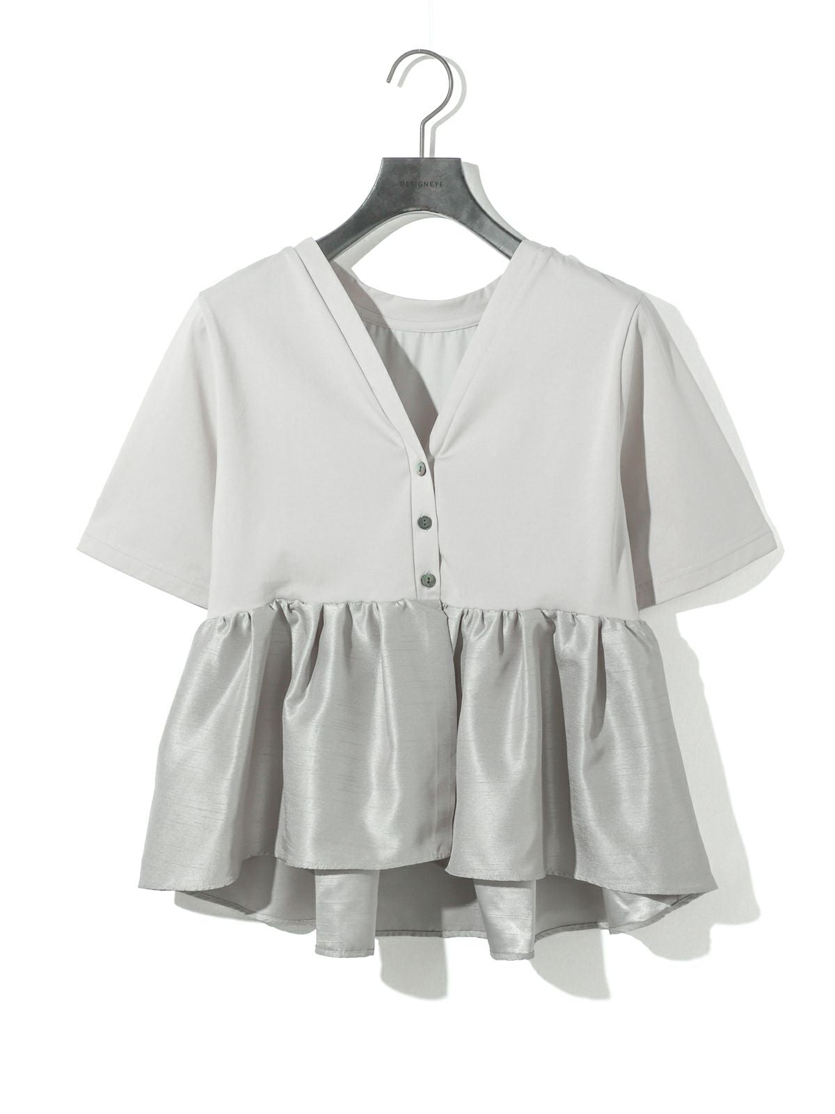 woven switching 2way peplum