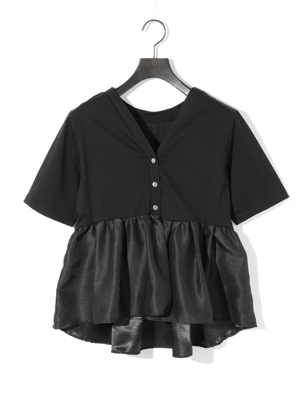 woven switching 2way peplum