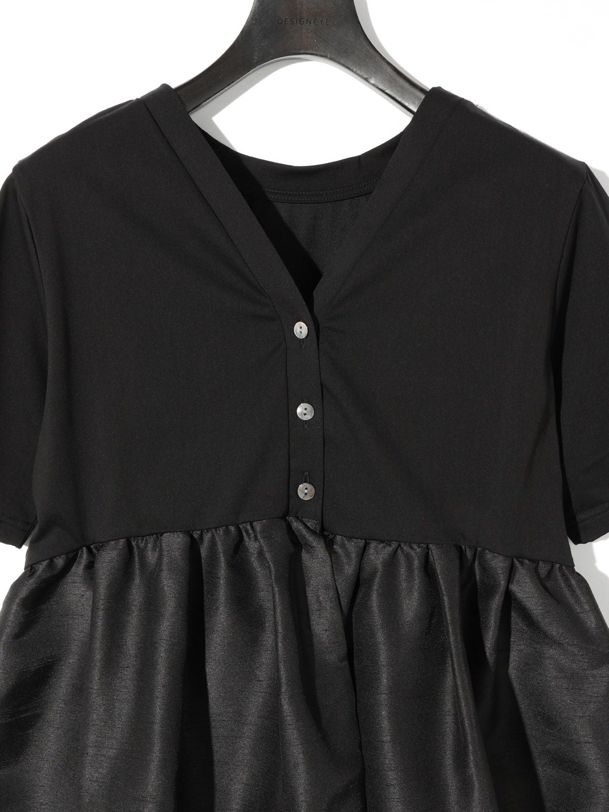 woven switching 2way peplum