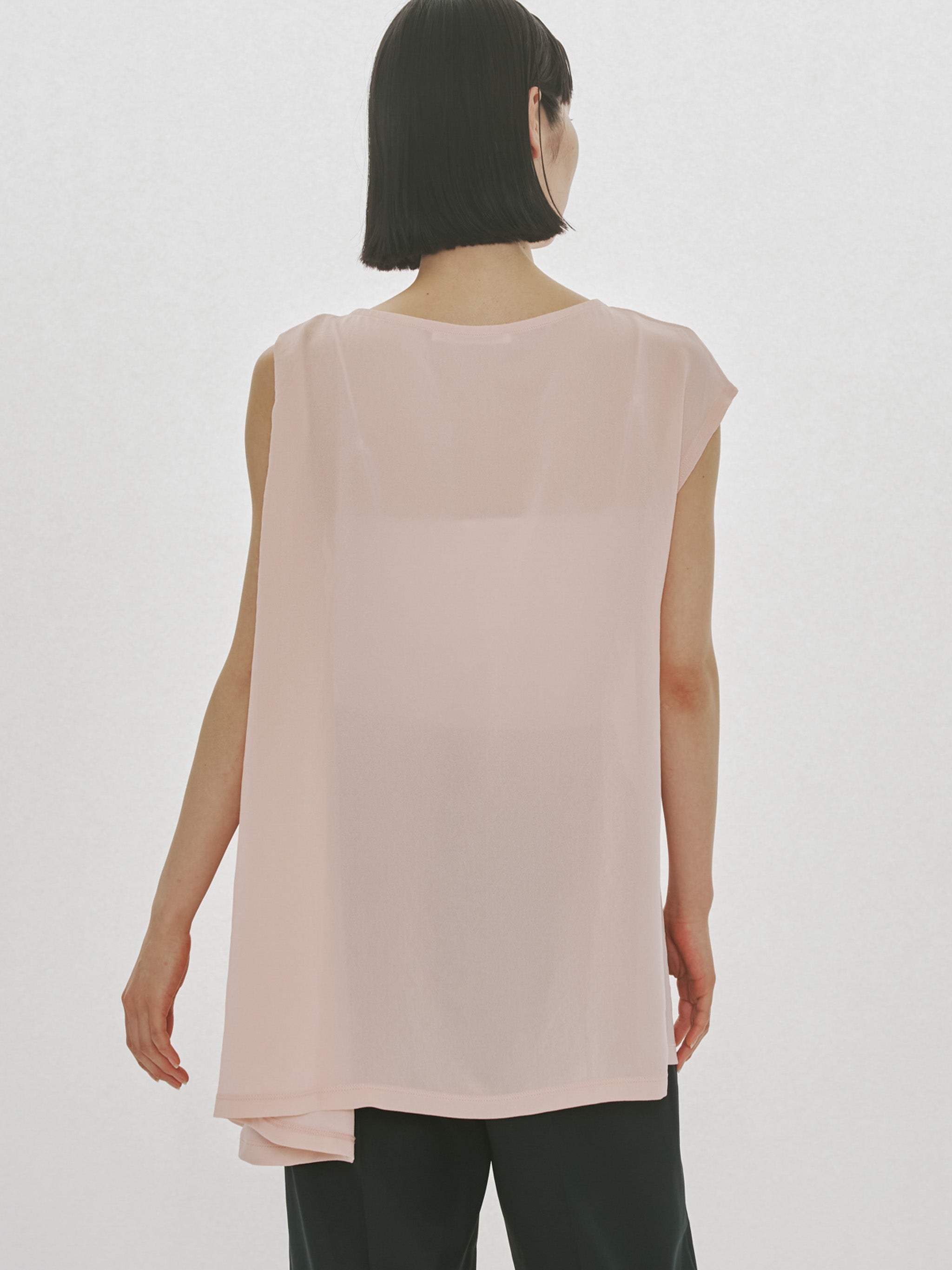 asymmetry flared pullover