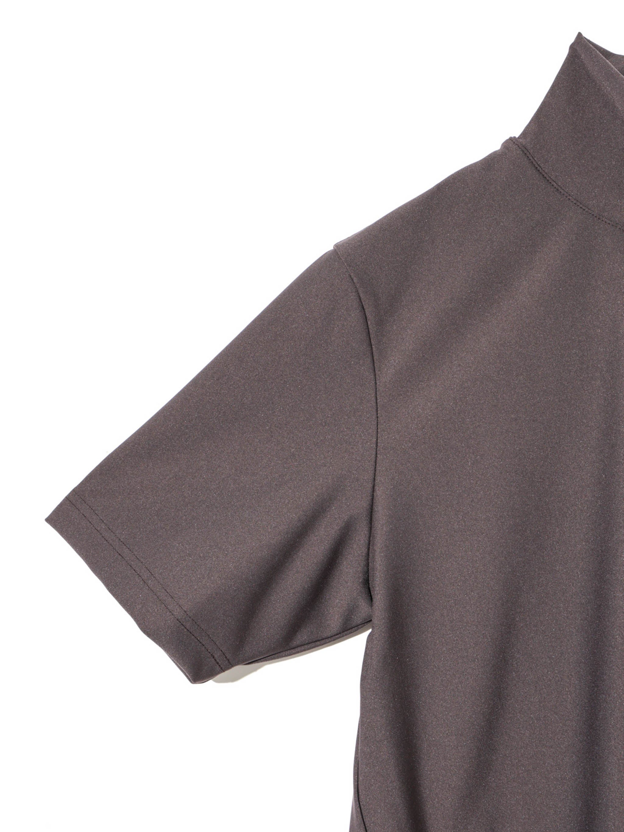 essential zip neck top