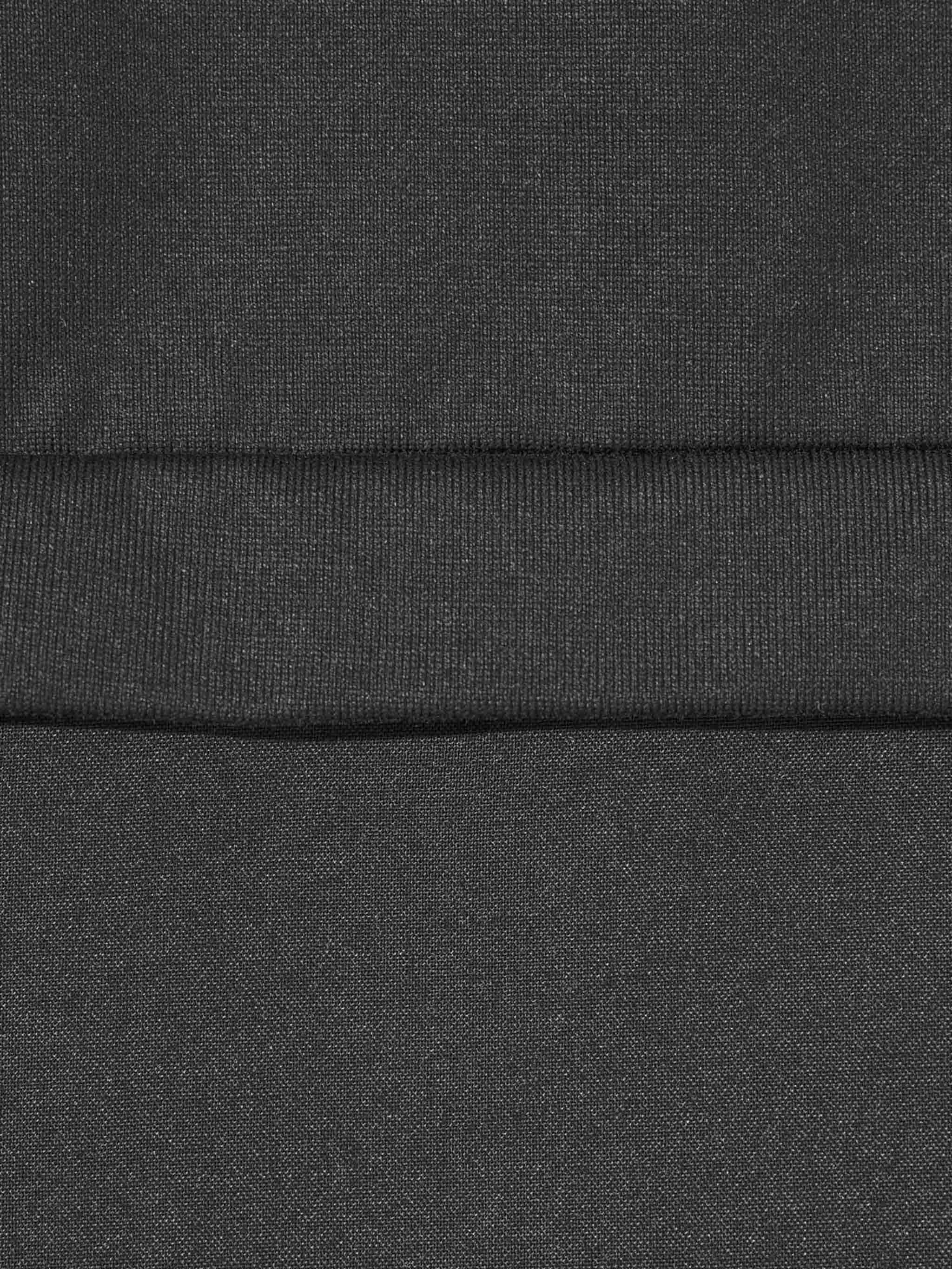 sheer mixed fabric T