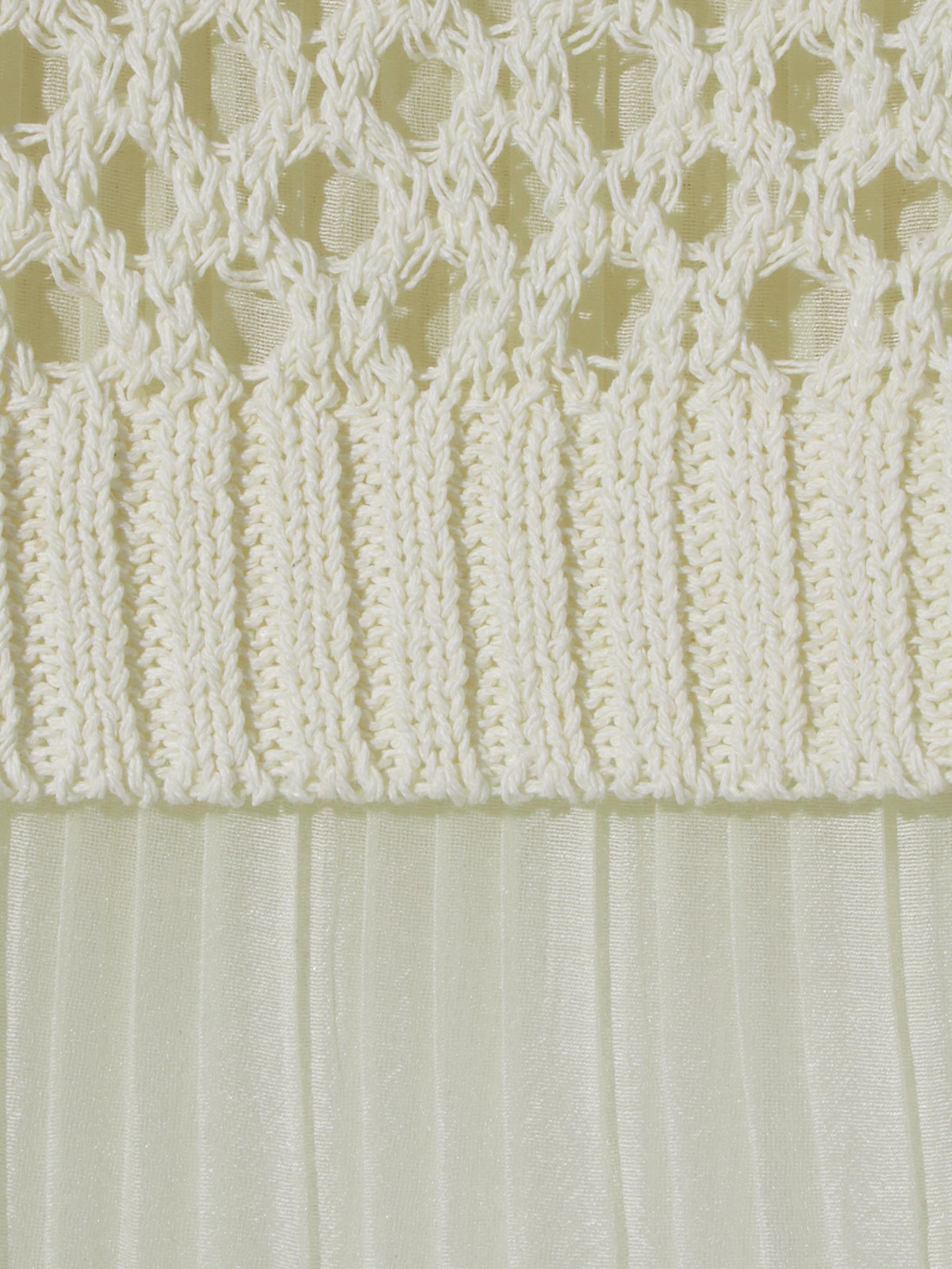 woven pleated layered vest