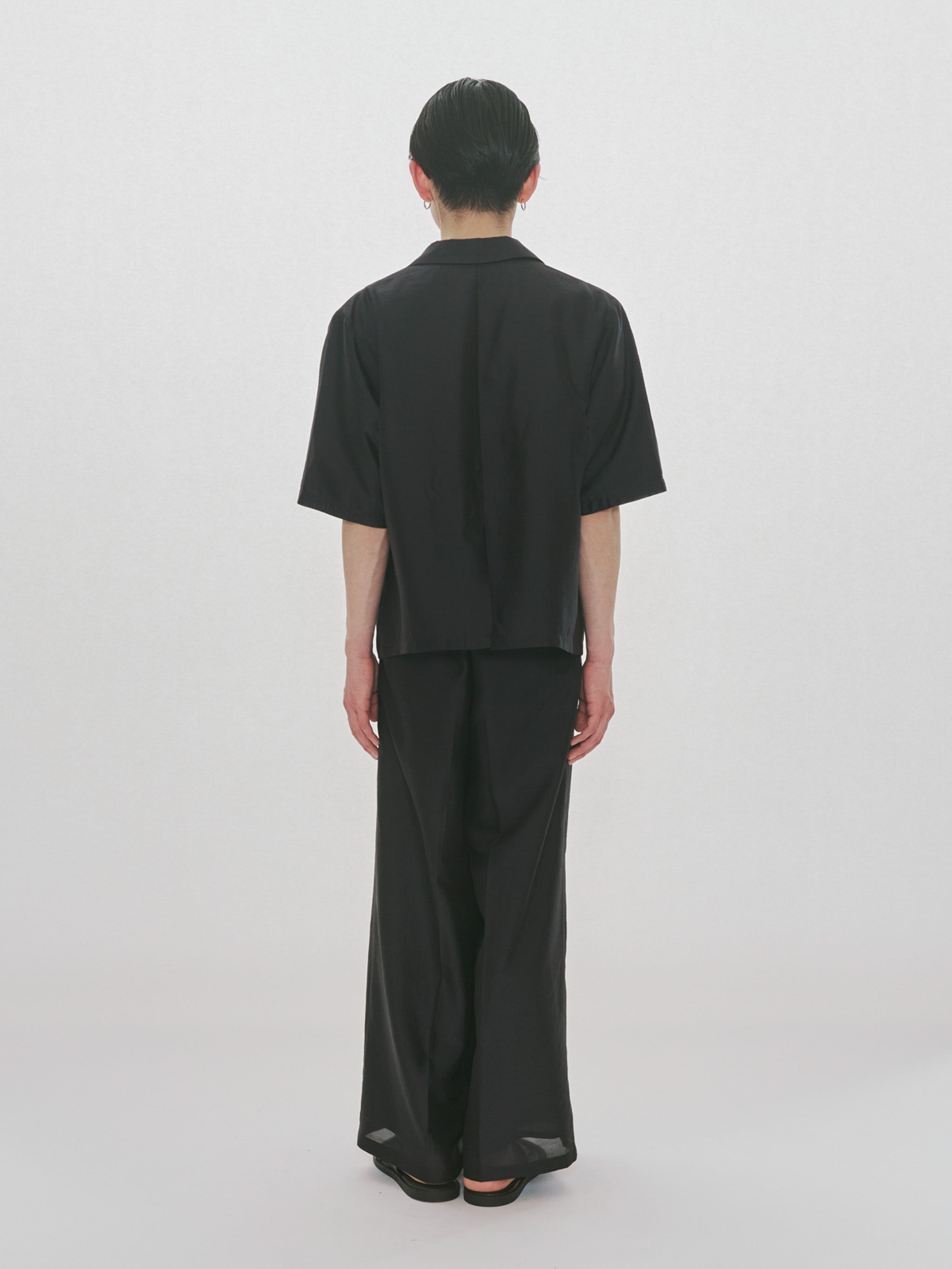 half sleeve sheer double jacket