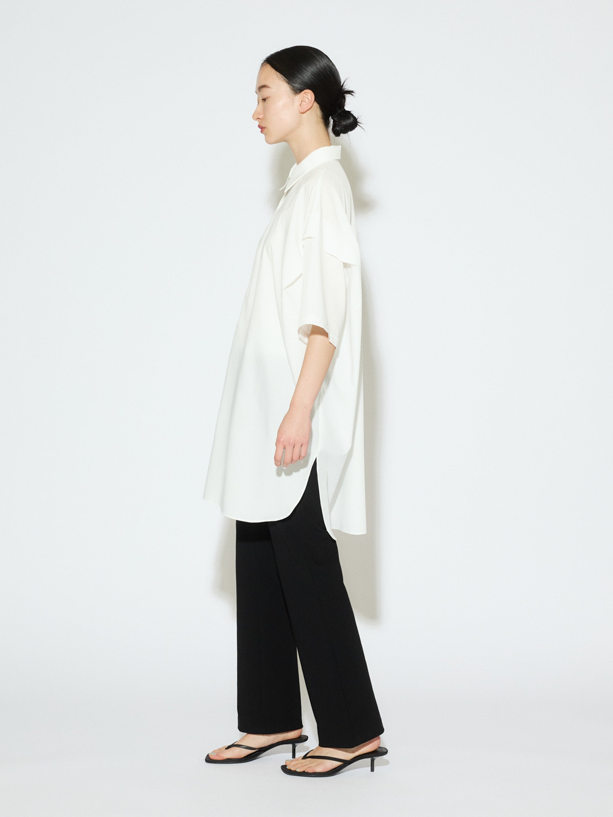 tucked shoulder wide shirt