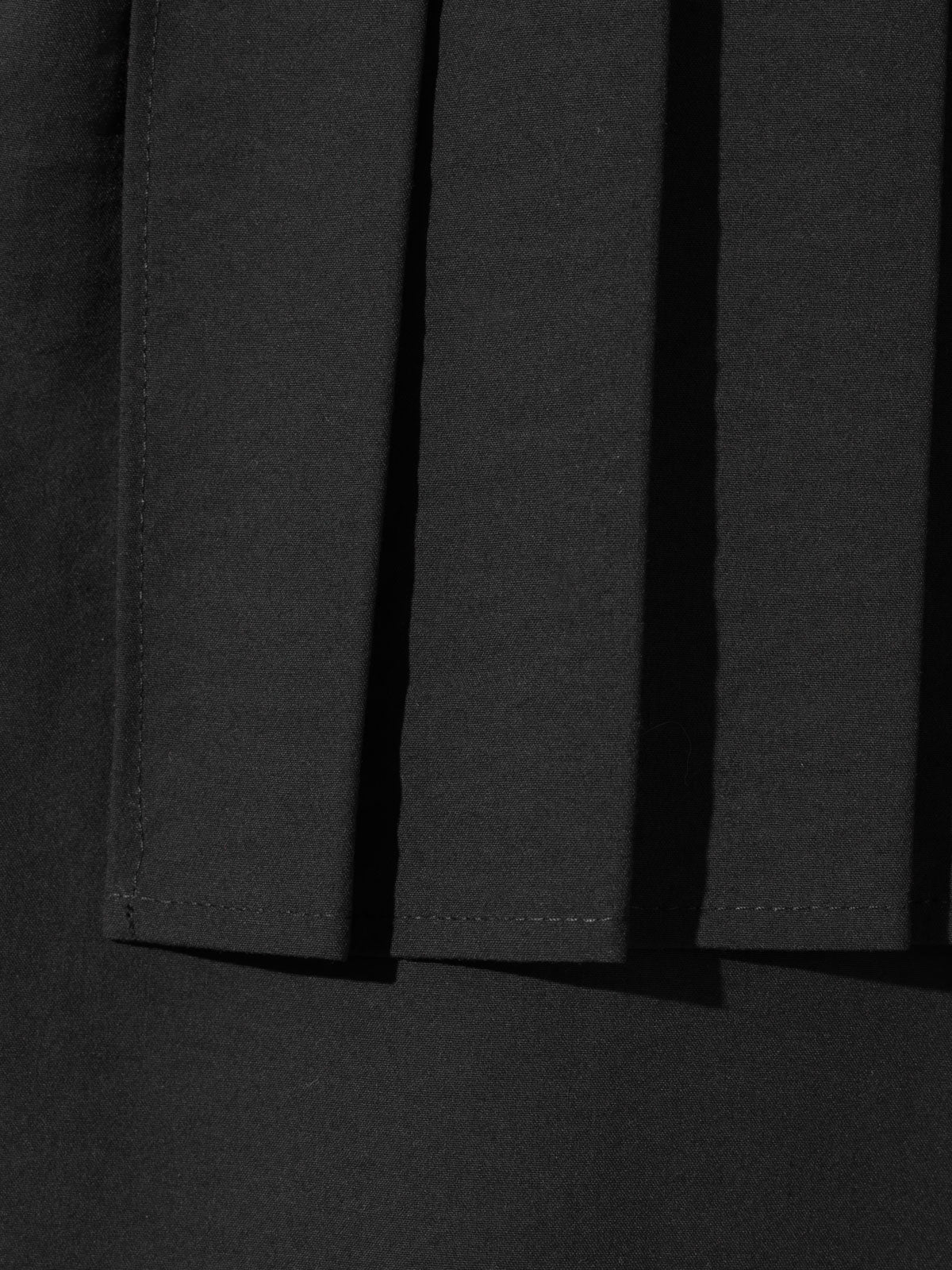 N/S asymmetry pleats shirt