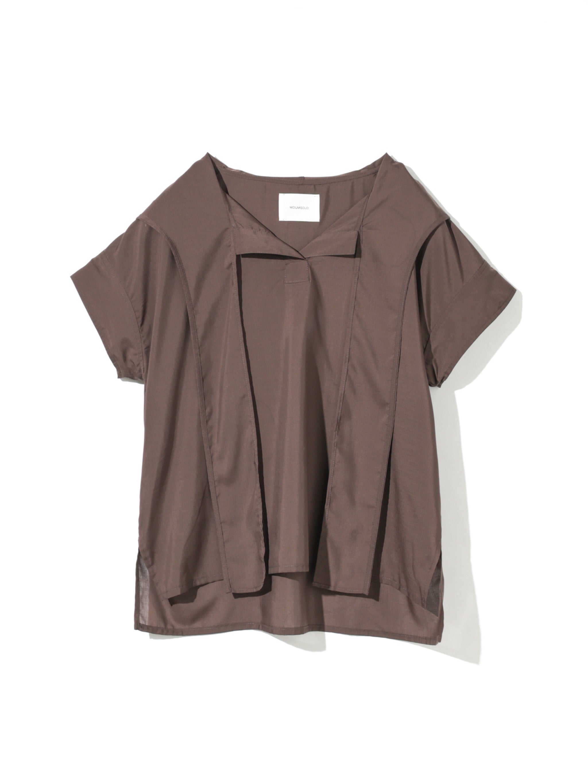 hooded tie wide pullover