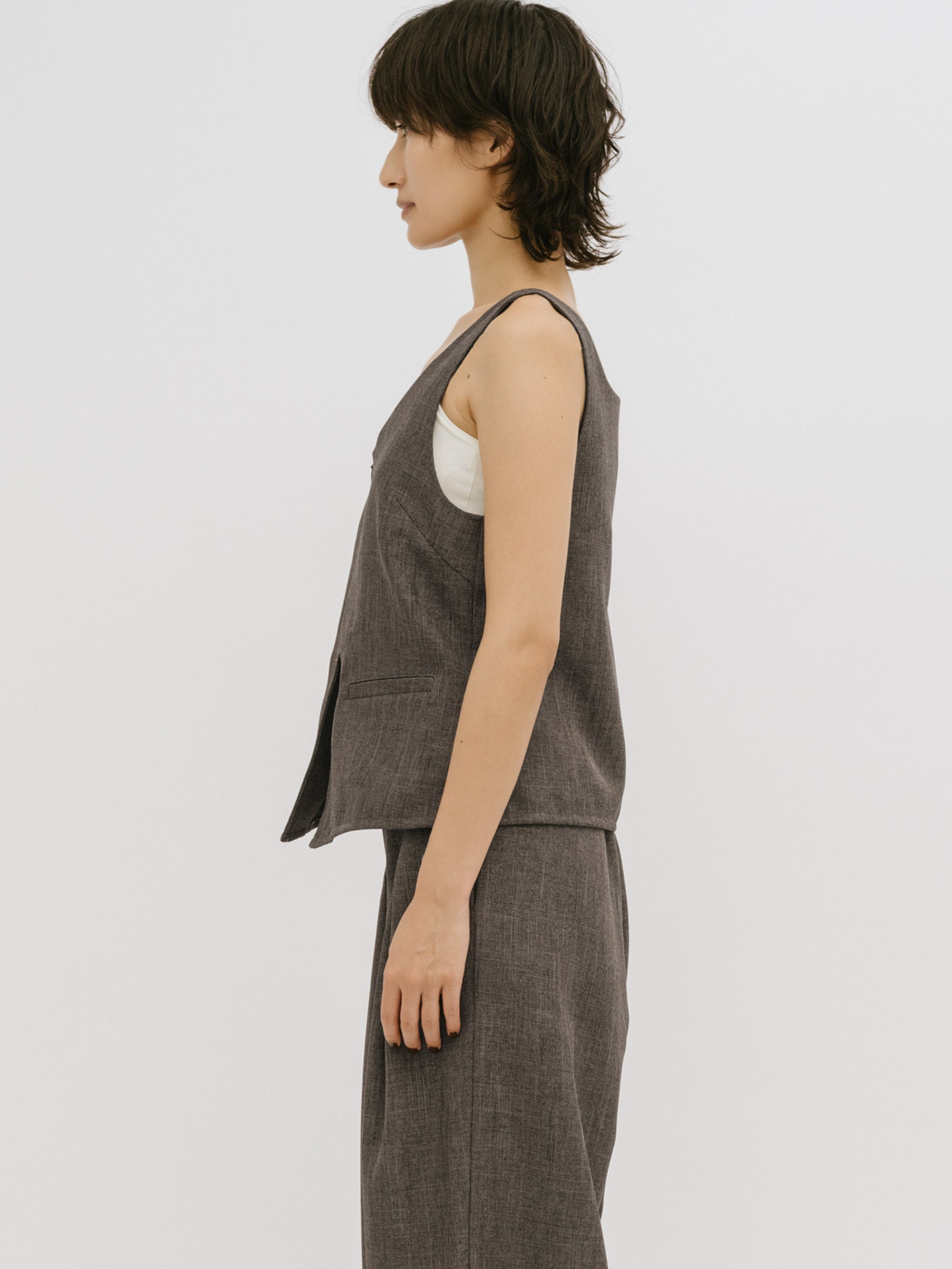 bustier like gilet