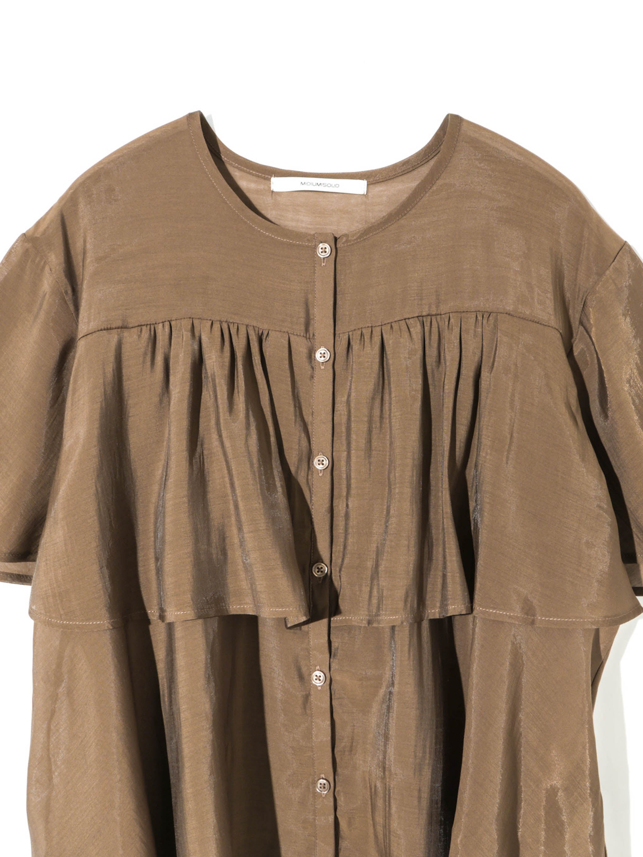 sheer tiered blouse