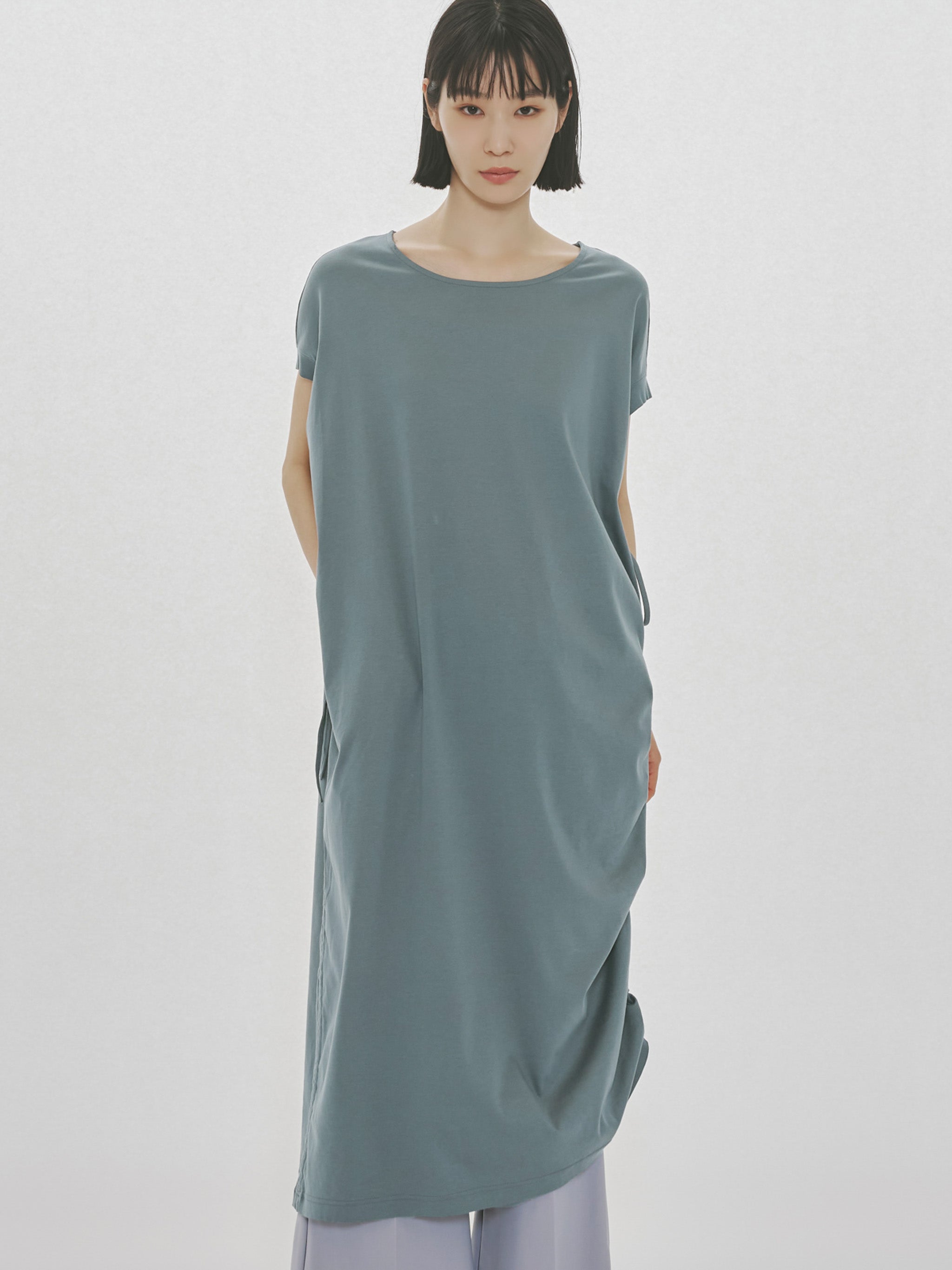 drawstring jersey one-piece