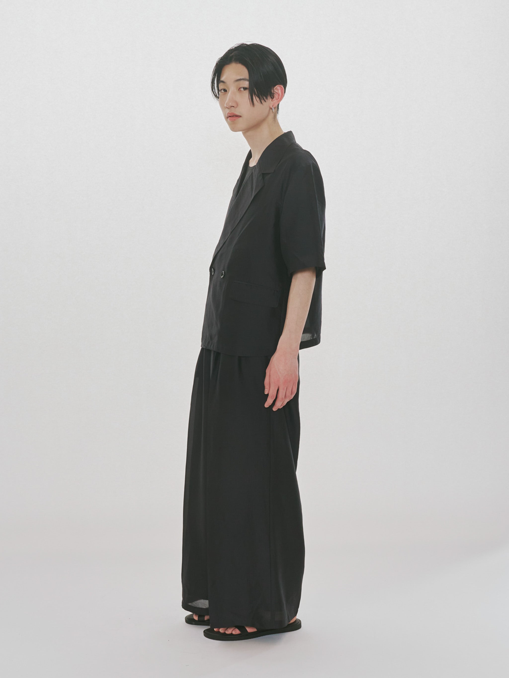 sheer straight slacks