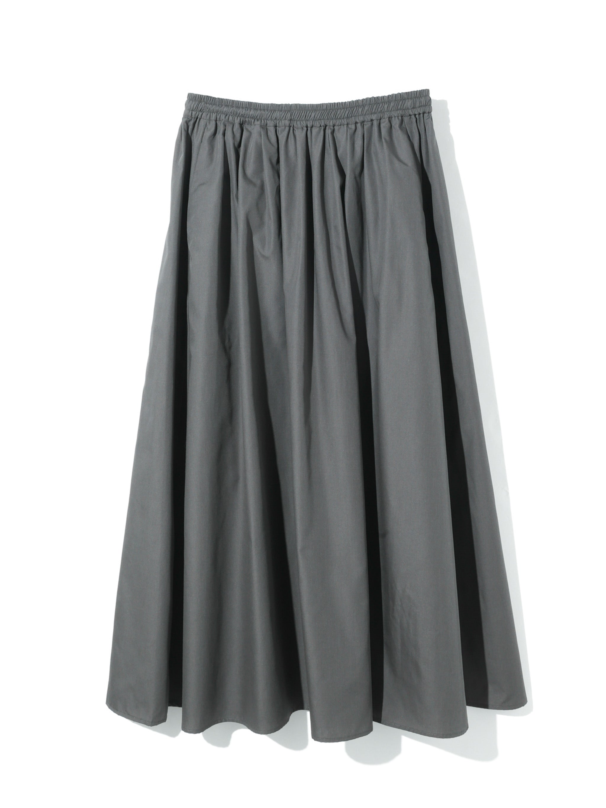 tucked gather volume skirt