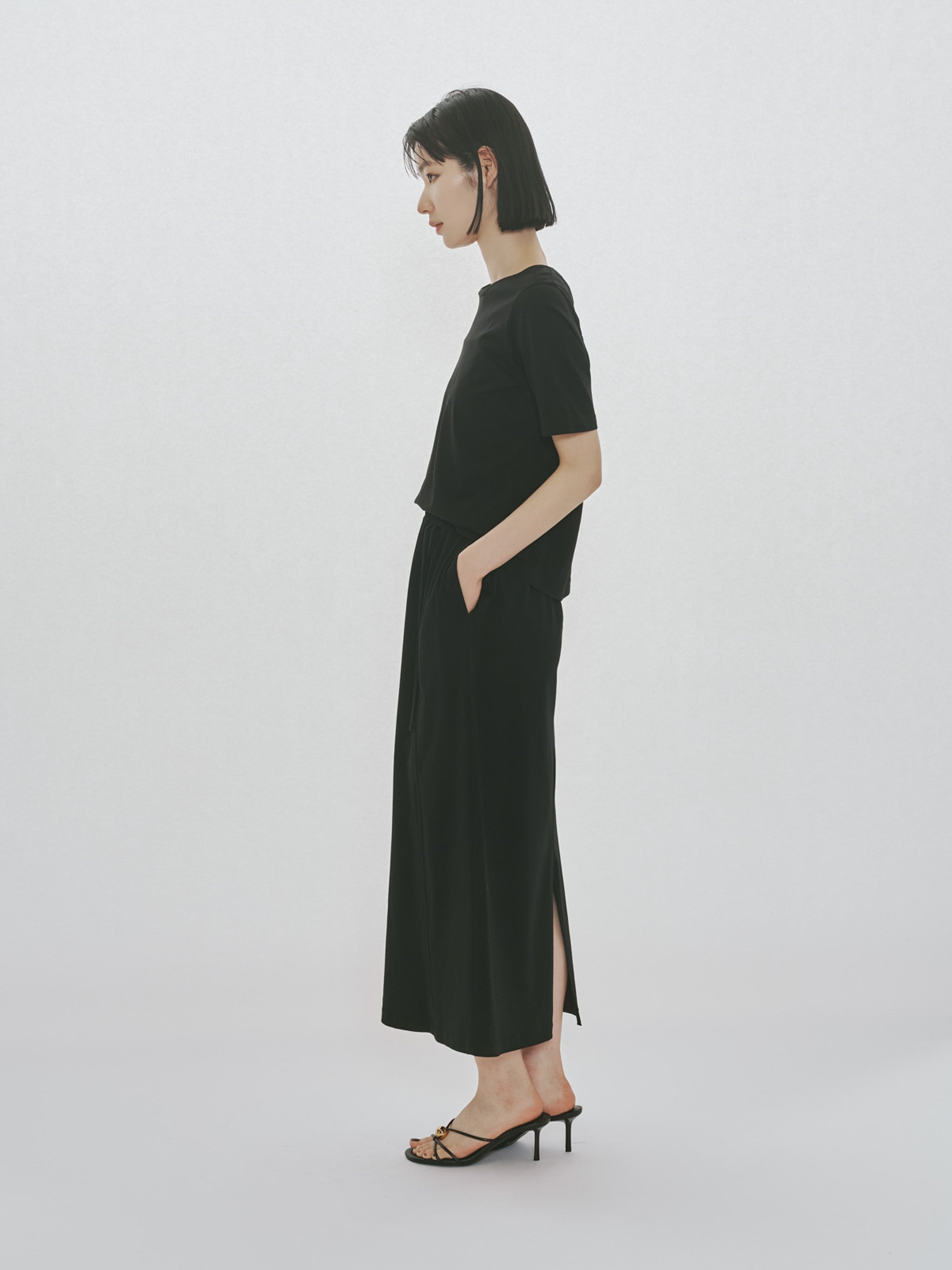 drawstring skirt