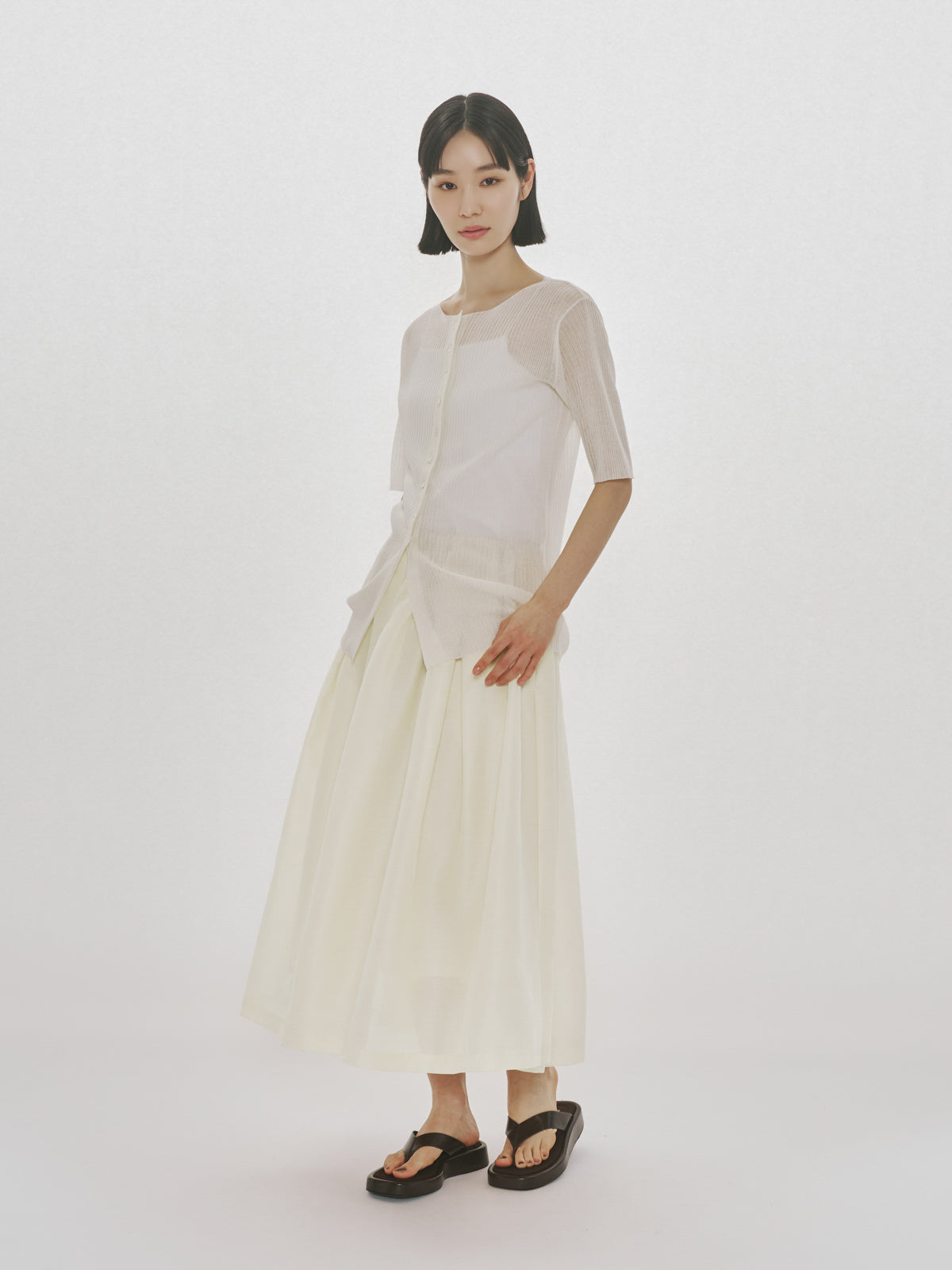 flare middle skirt