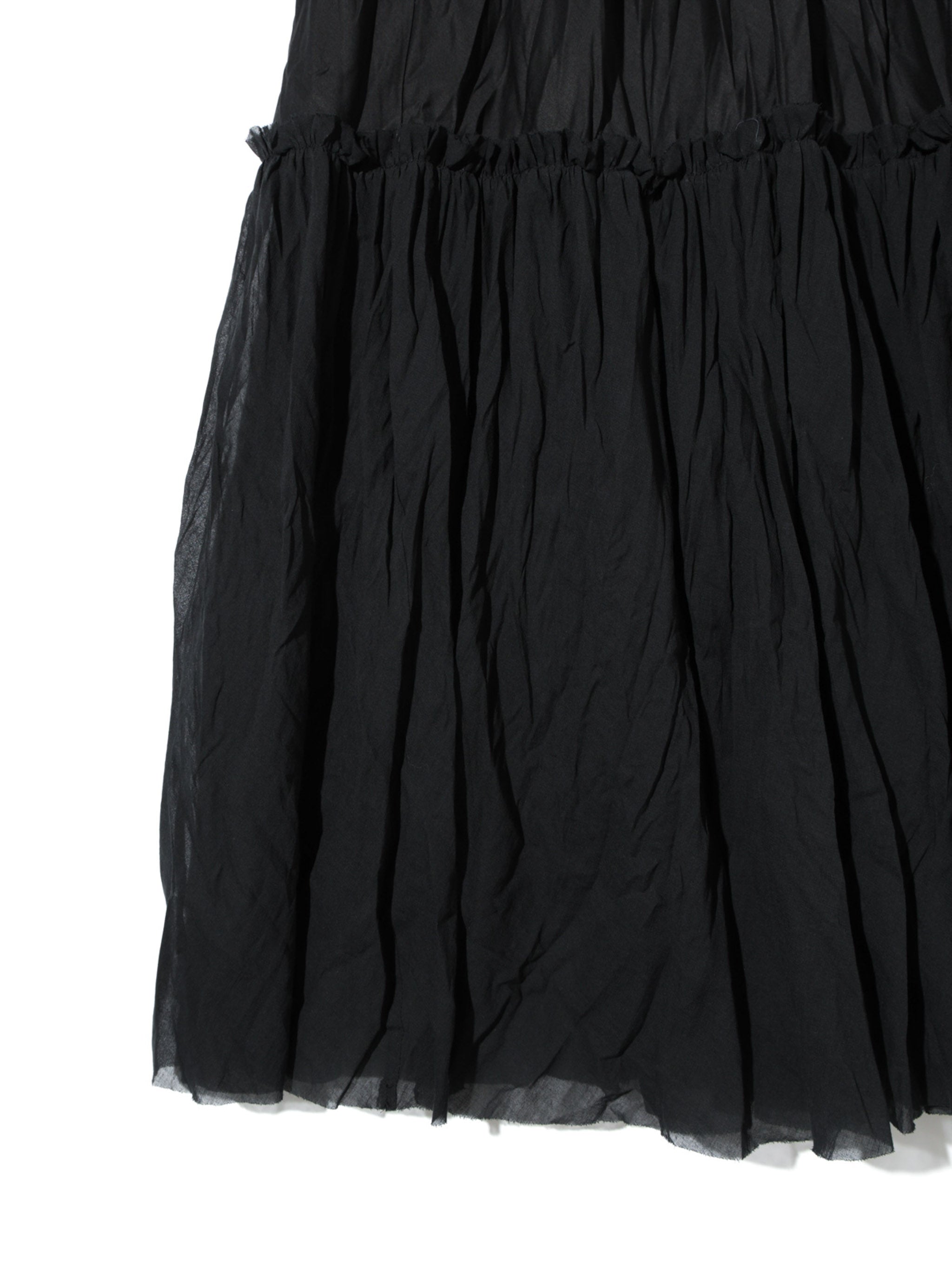 sheer tiered skirt