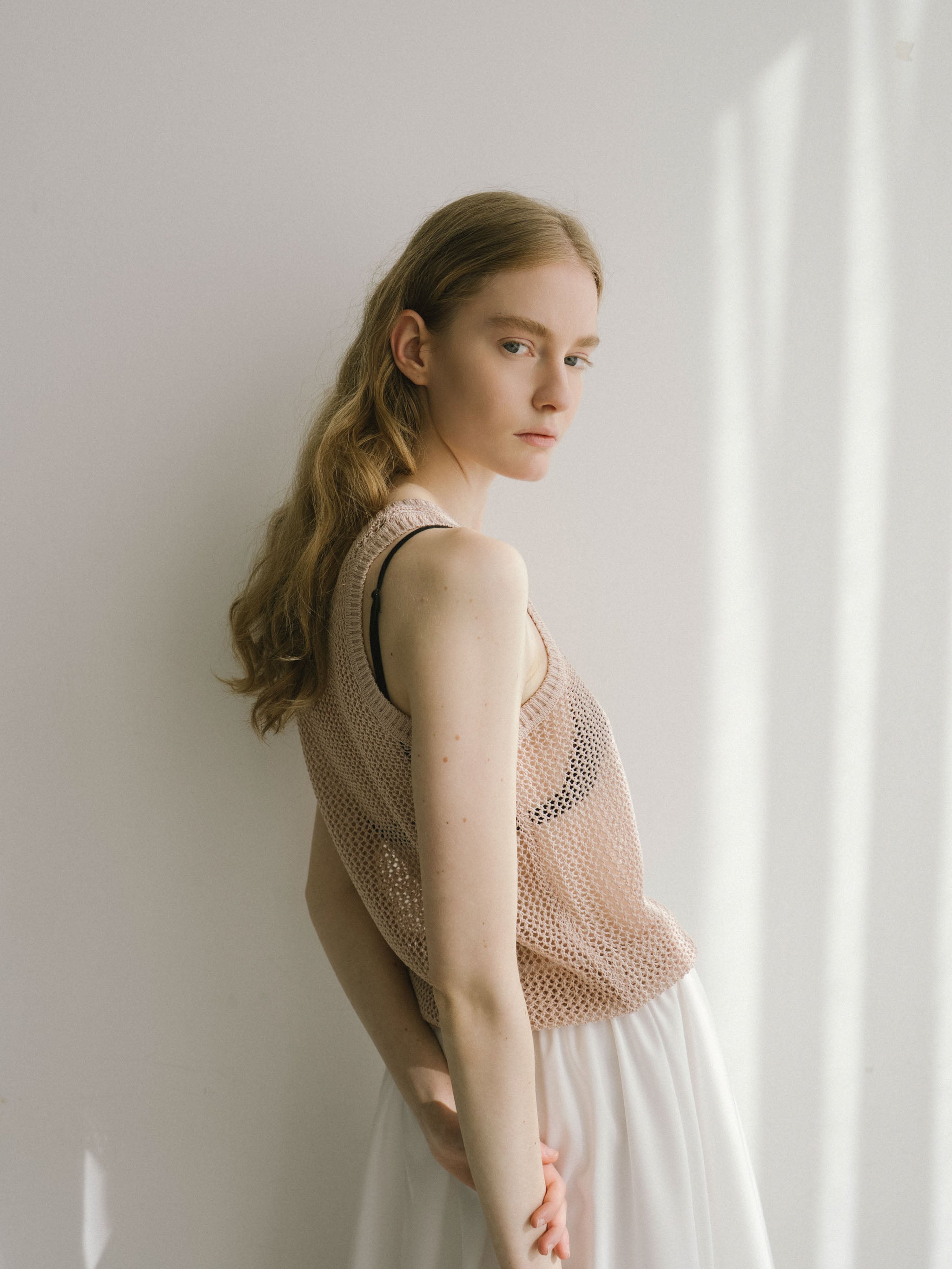 mesh tank pullover