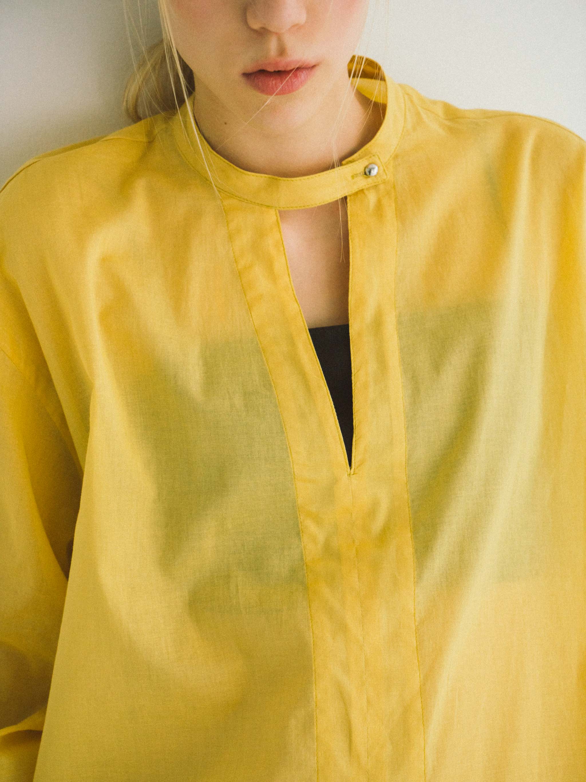 stand collar skipper shirt