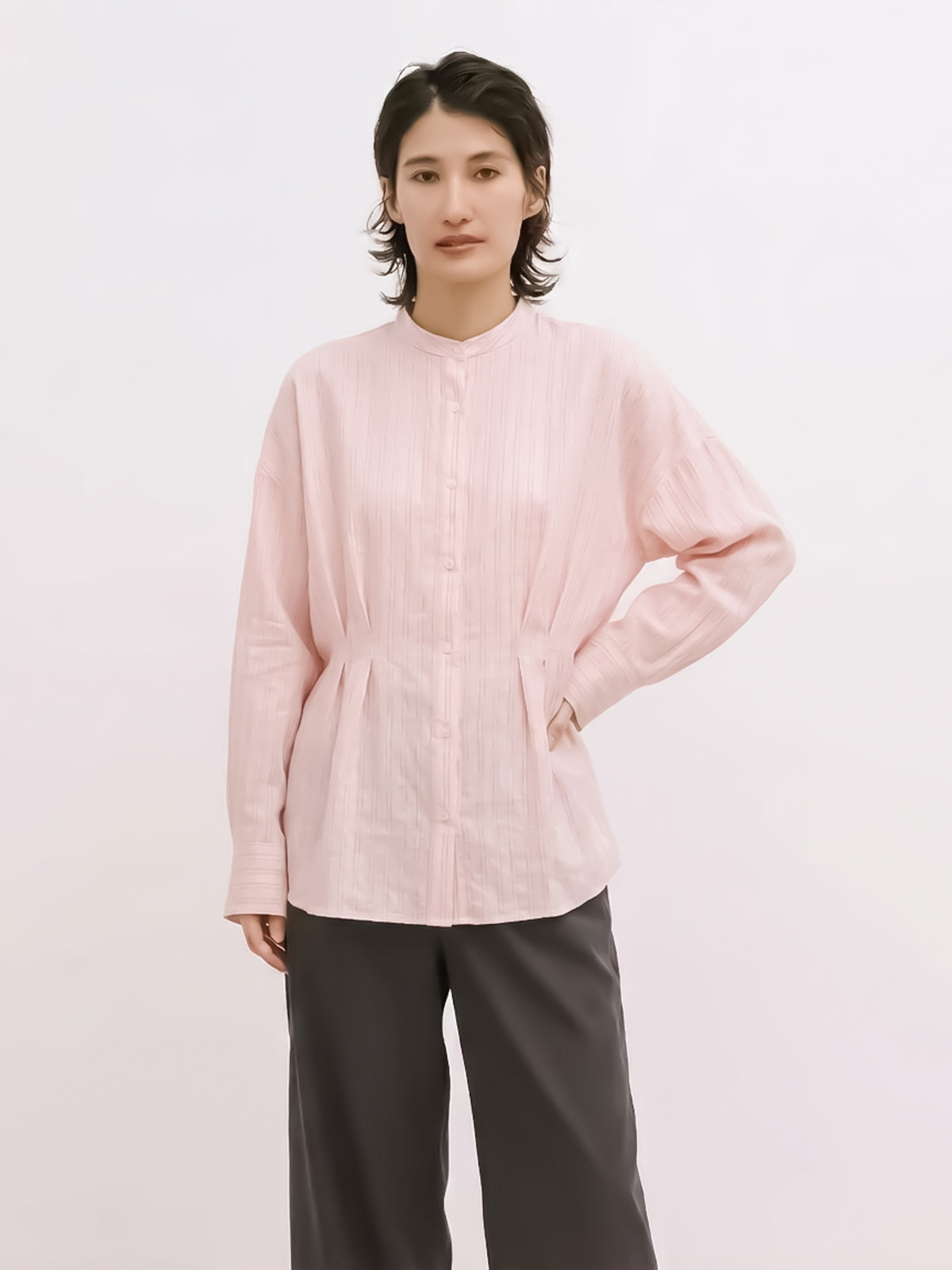 tucked blouse
