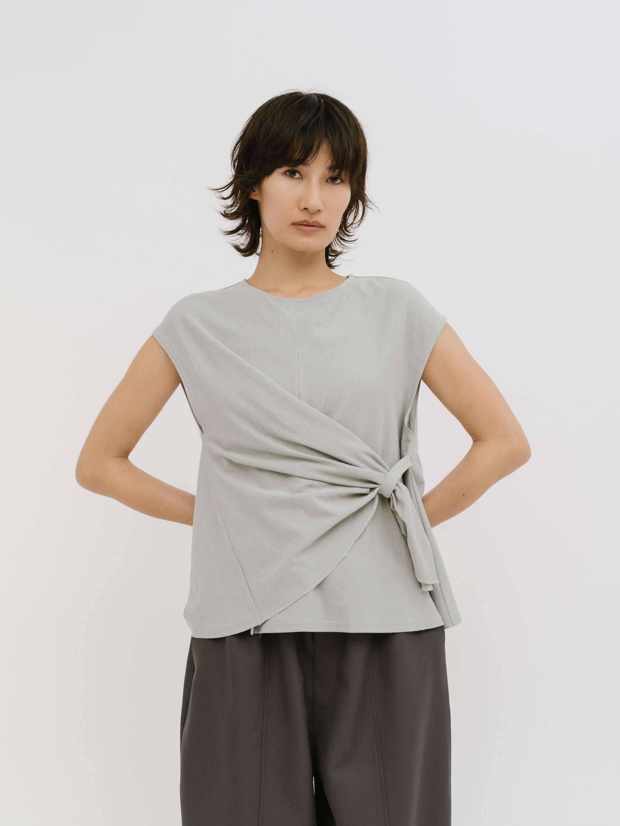 drape twist sleeveless