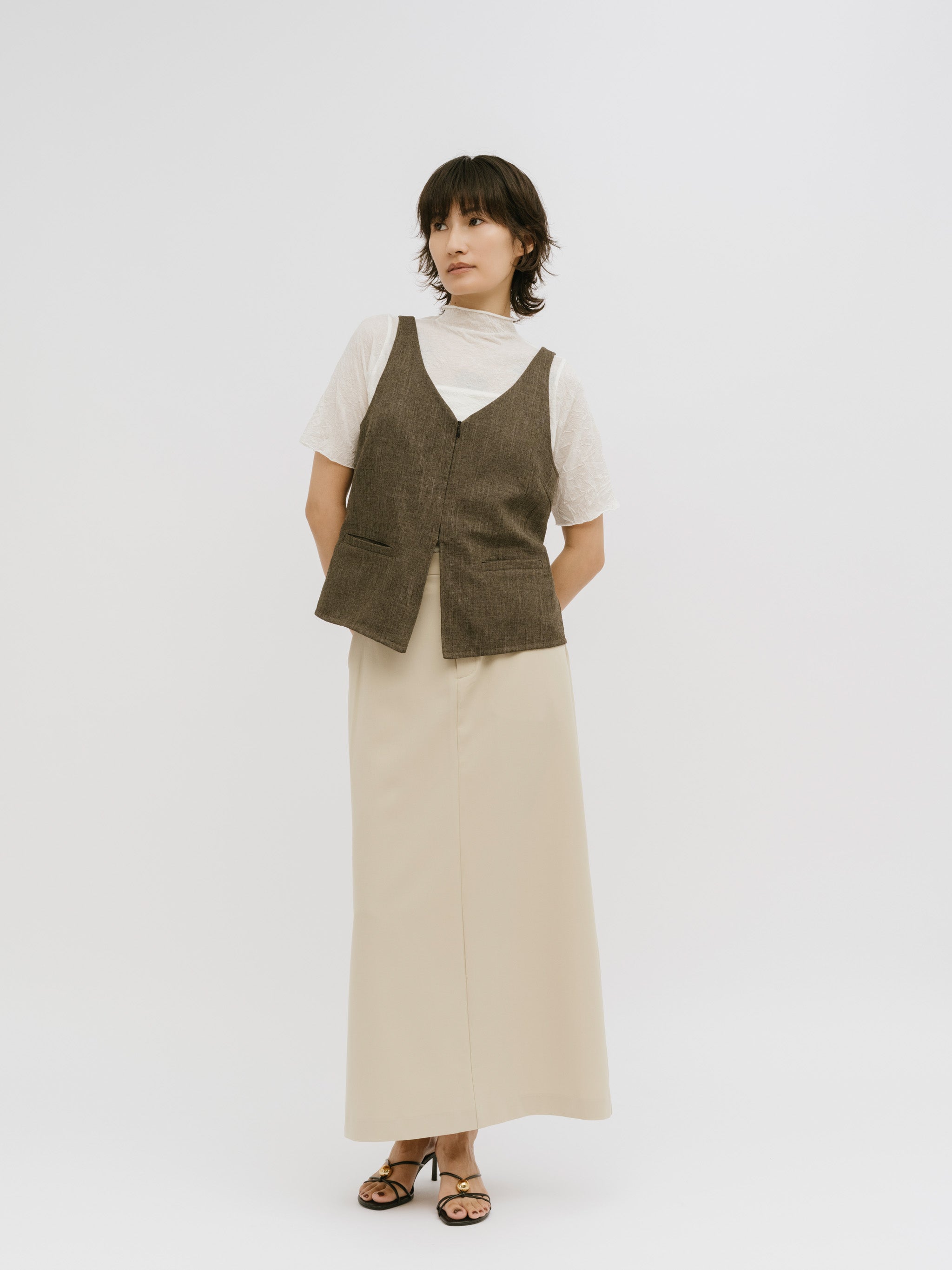 conceal zip cocoon gilet