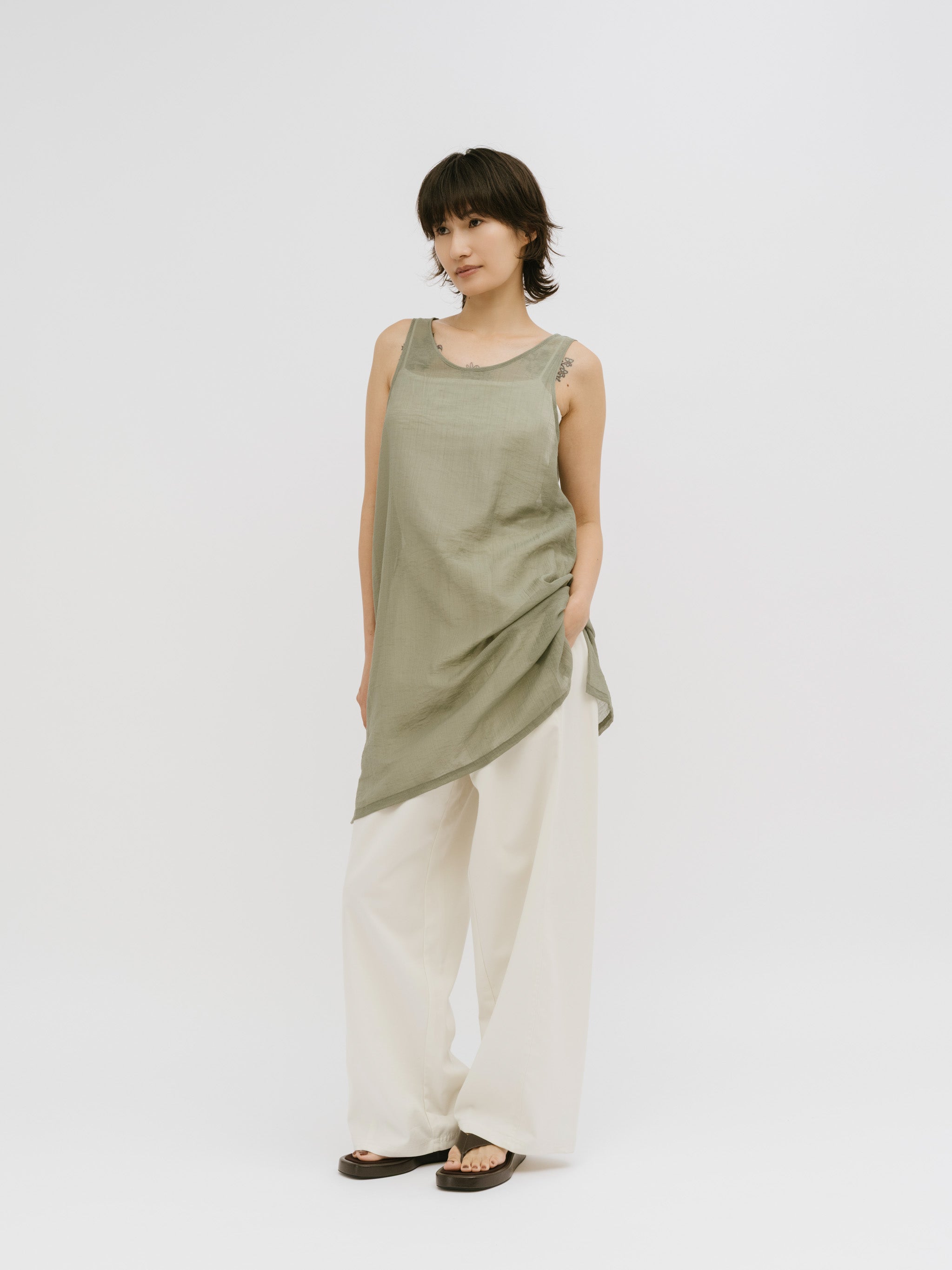 layered sheer onepiece