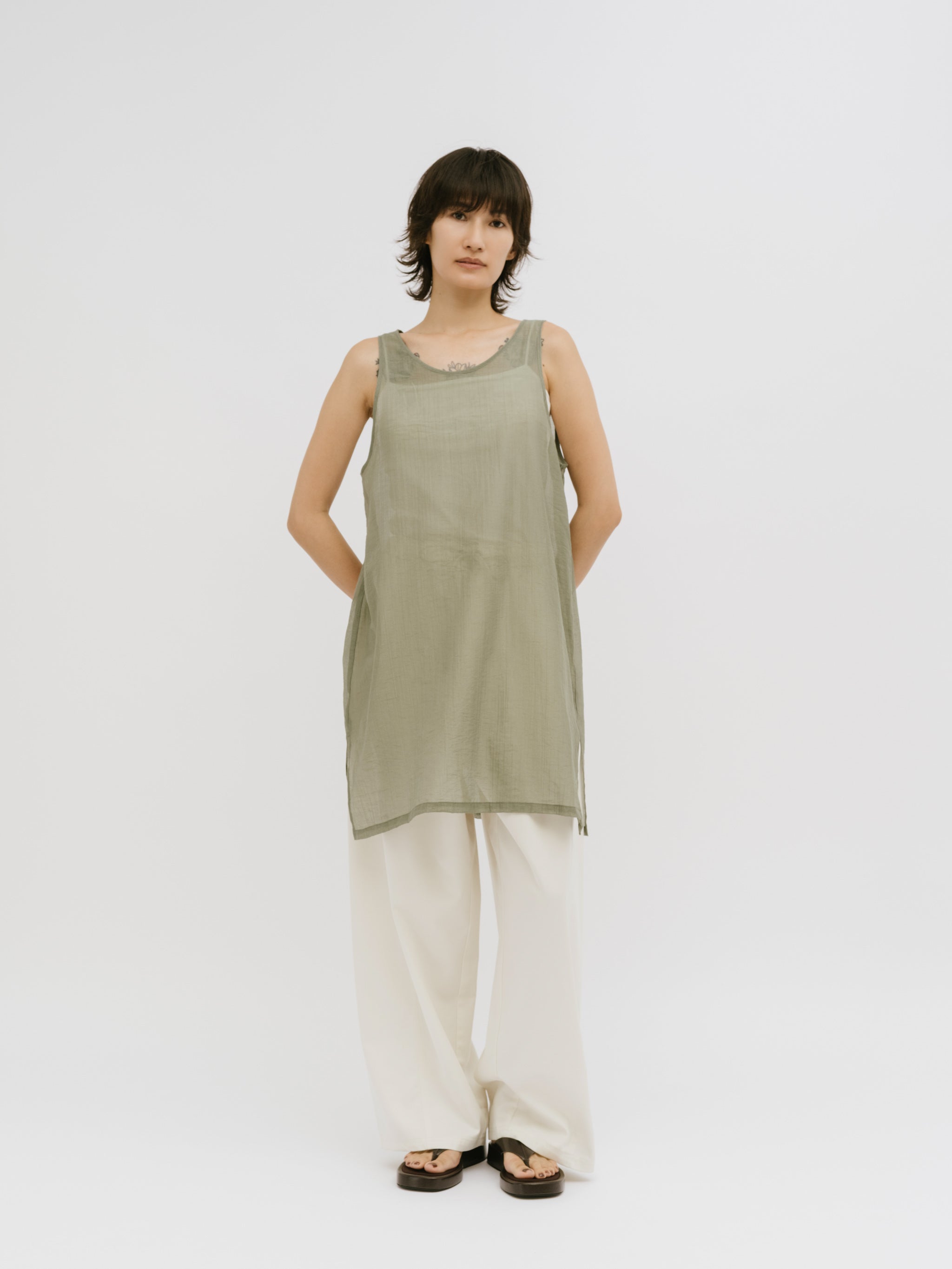 layered sheer onepiece