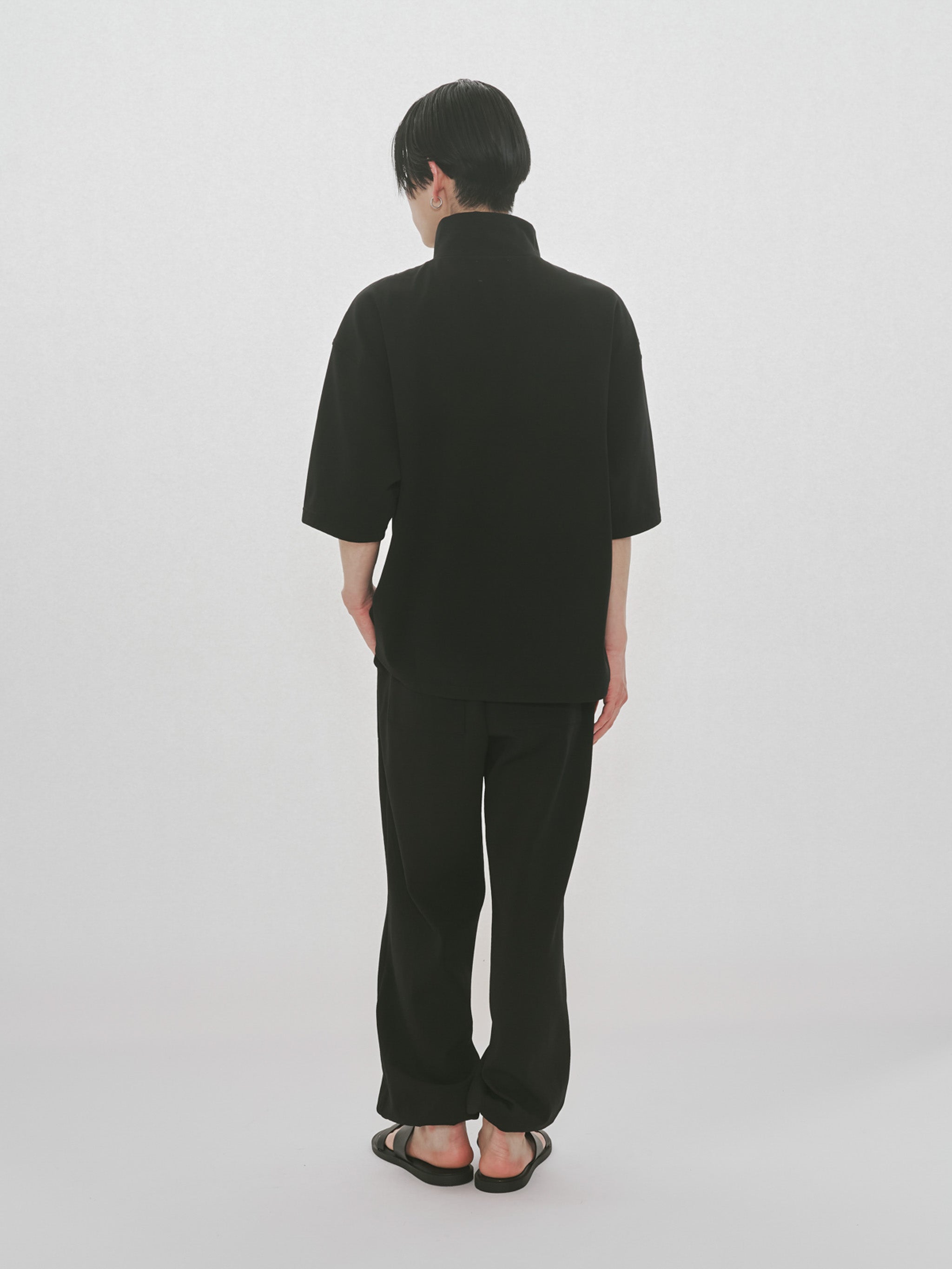half zip wide pullover
