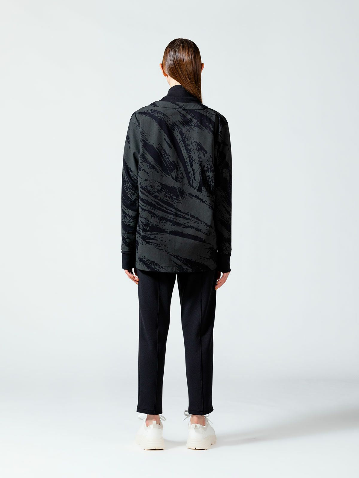 トリコットかすれプリントカーディガン(4-1109)