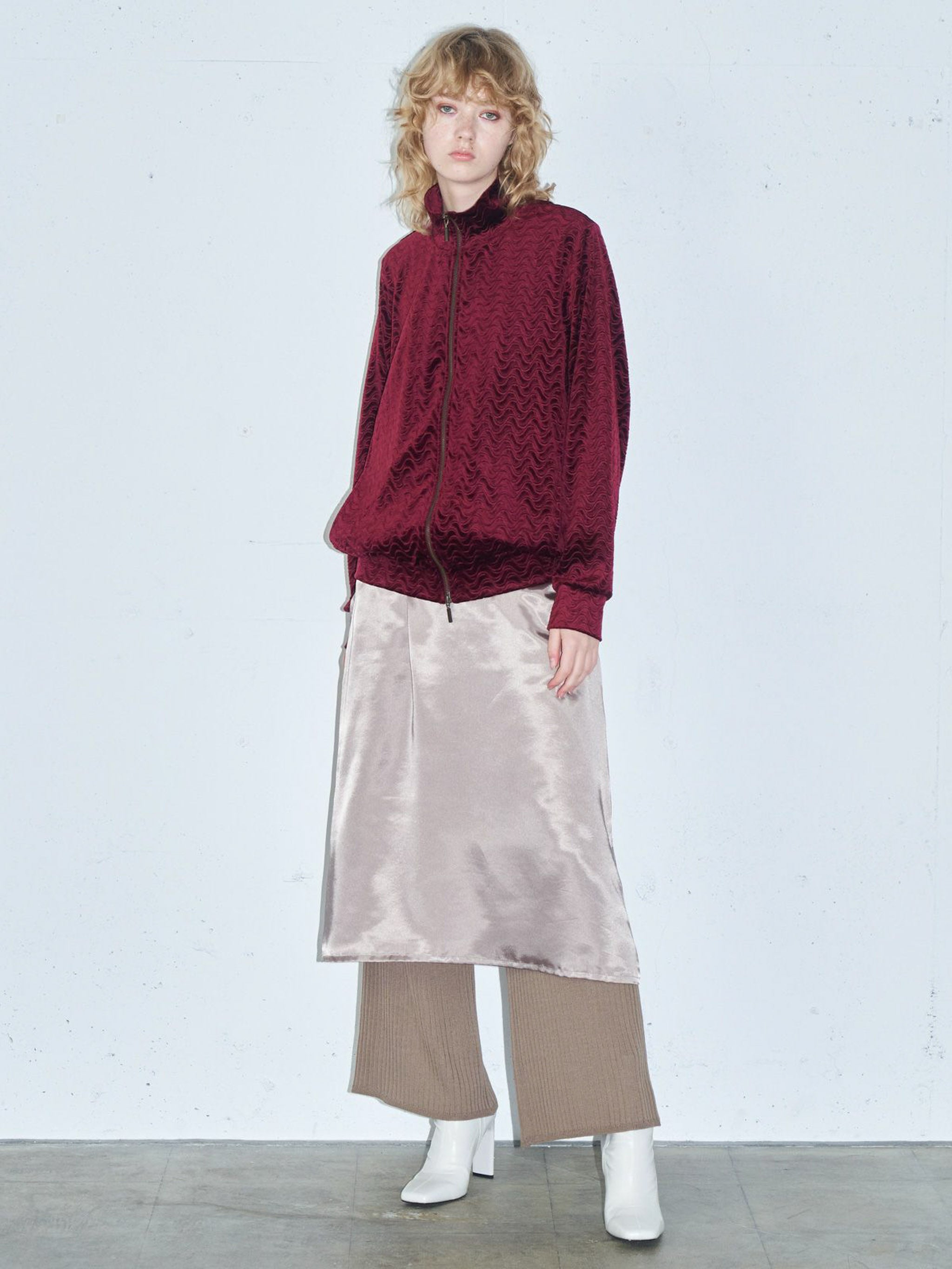 ピンティングベロアブルゾン(4-1118)