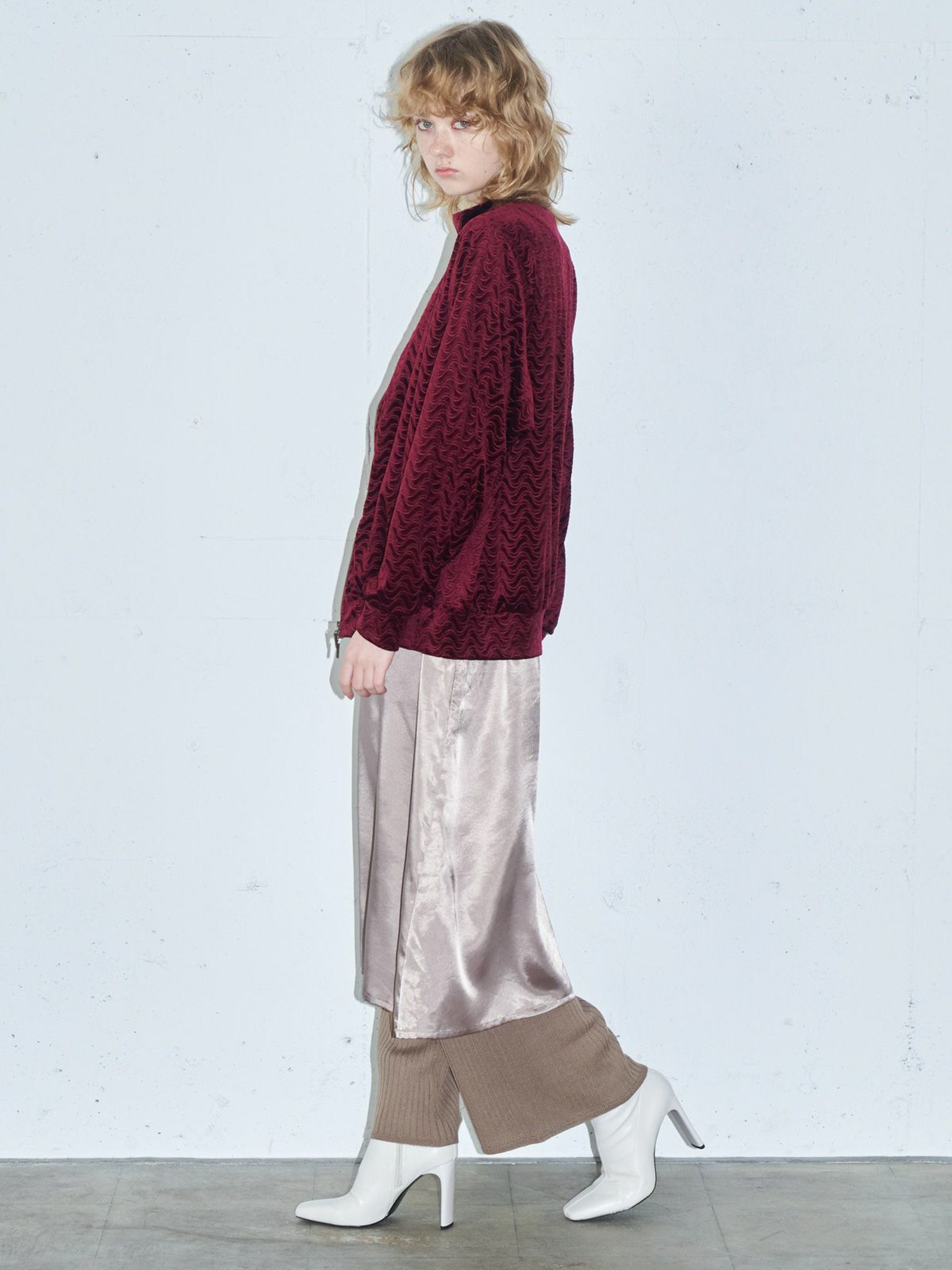 ピンティングベロアブルゾン(4-1118)