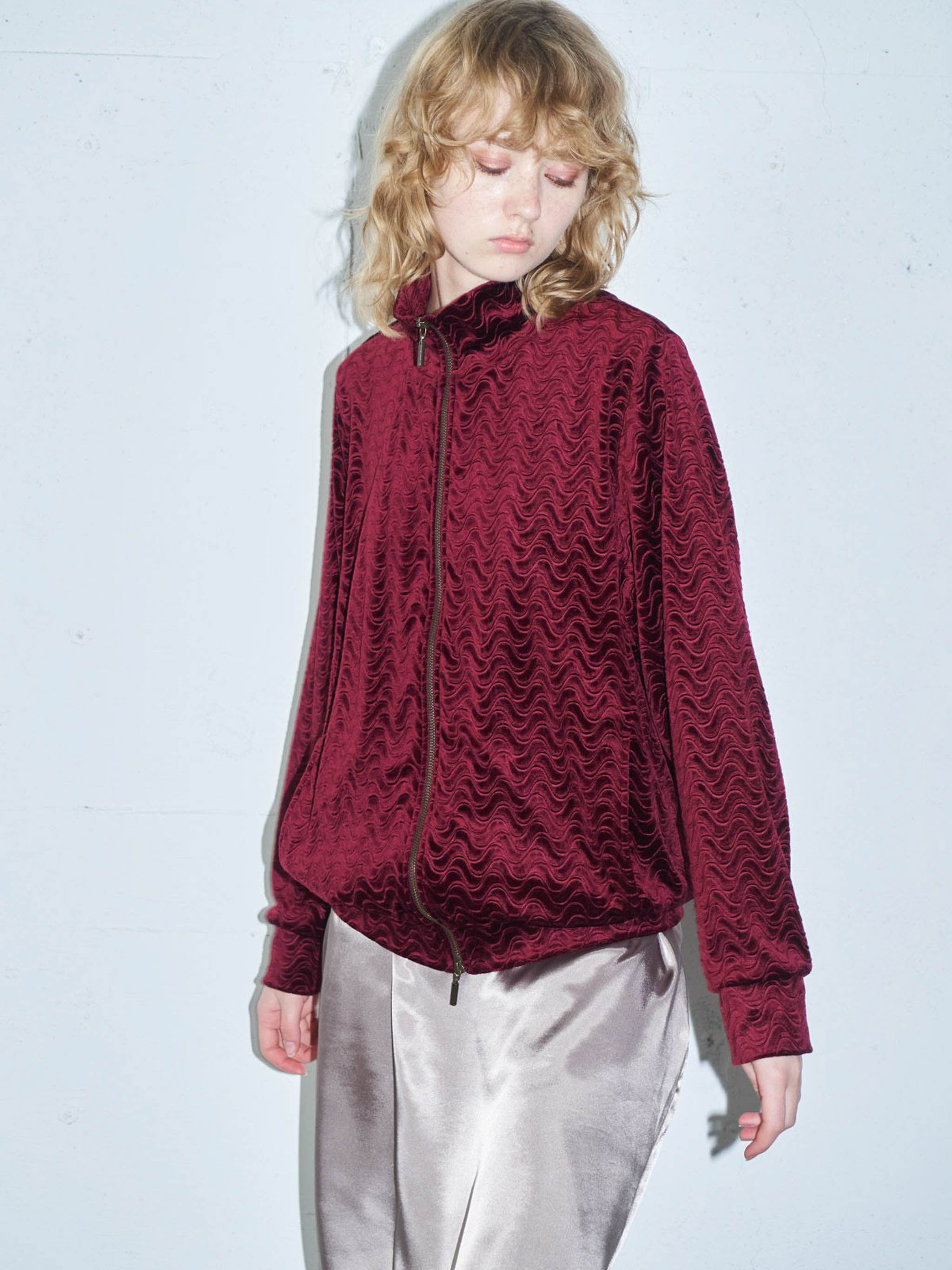 ピンティングベロアブルゾン(4-1118)