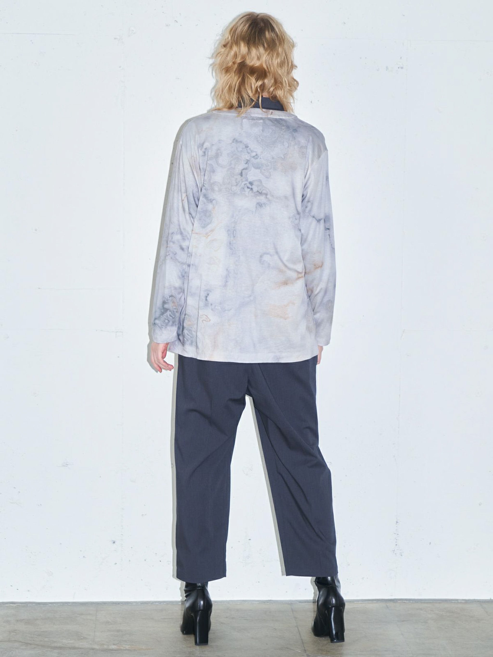 マーブルプリントカーディガン(4-1115)