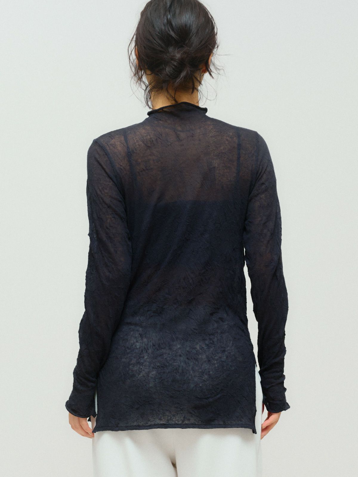 sheer high neck inner