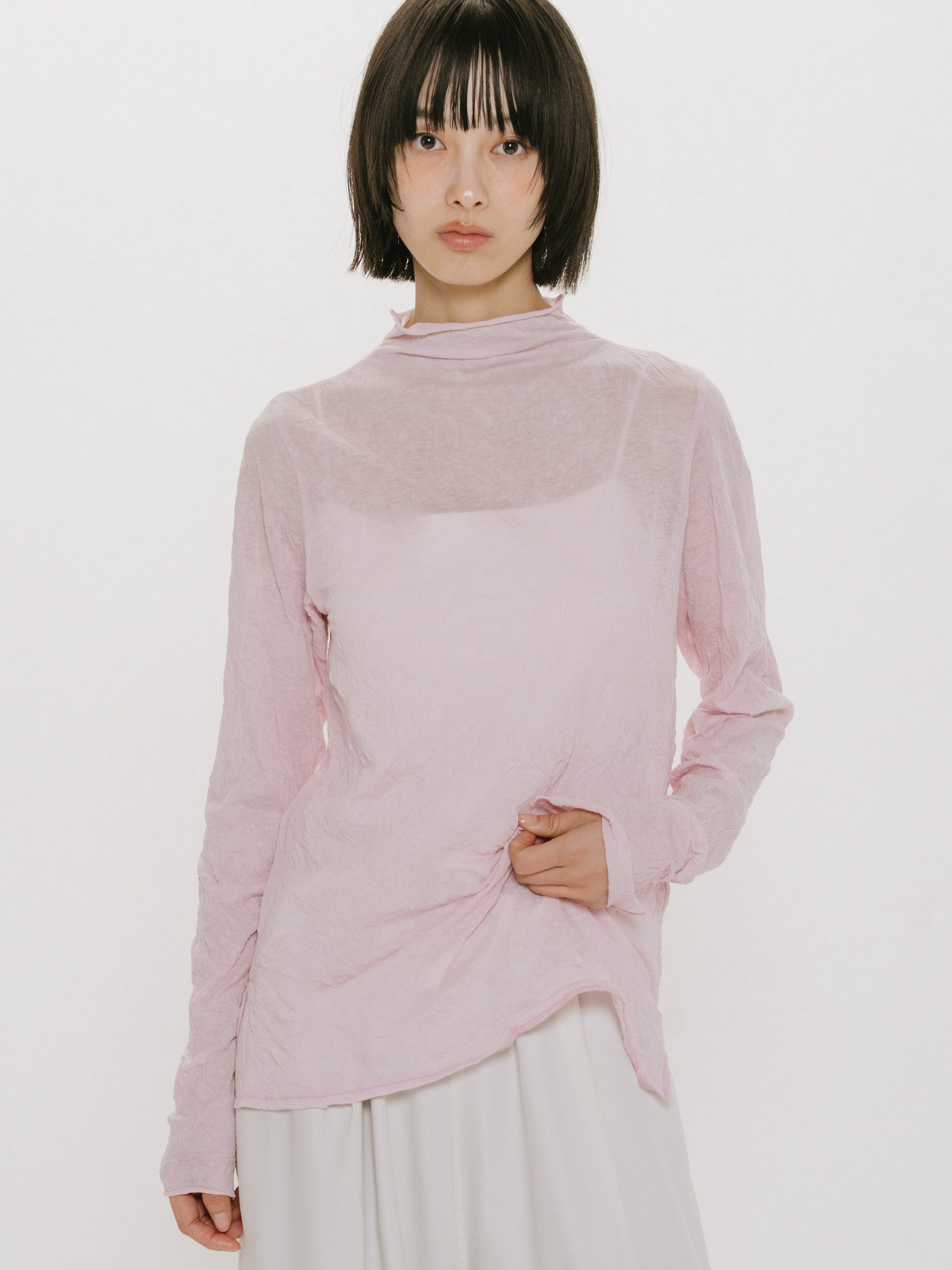 sheer high neck inner