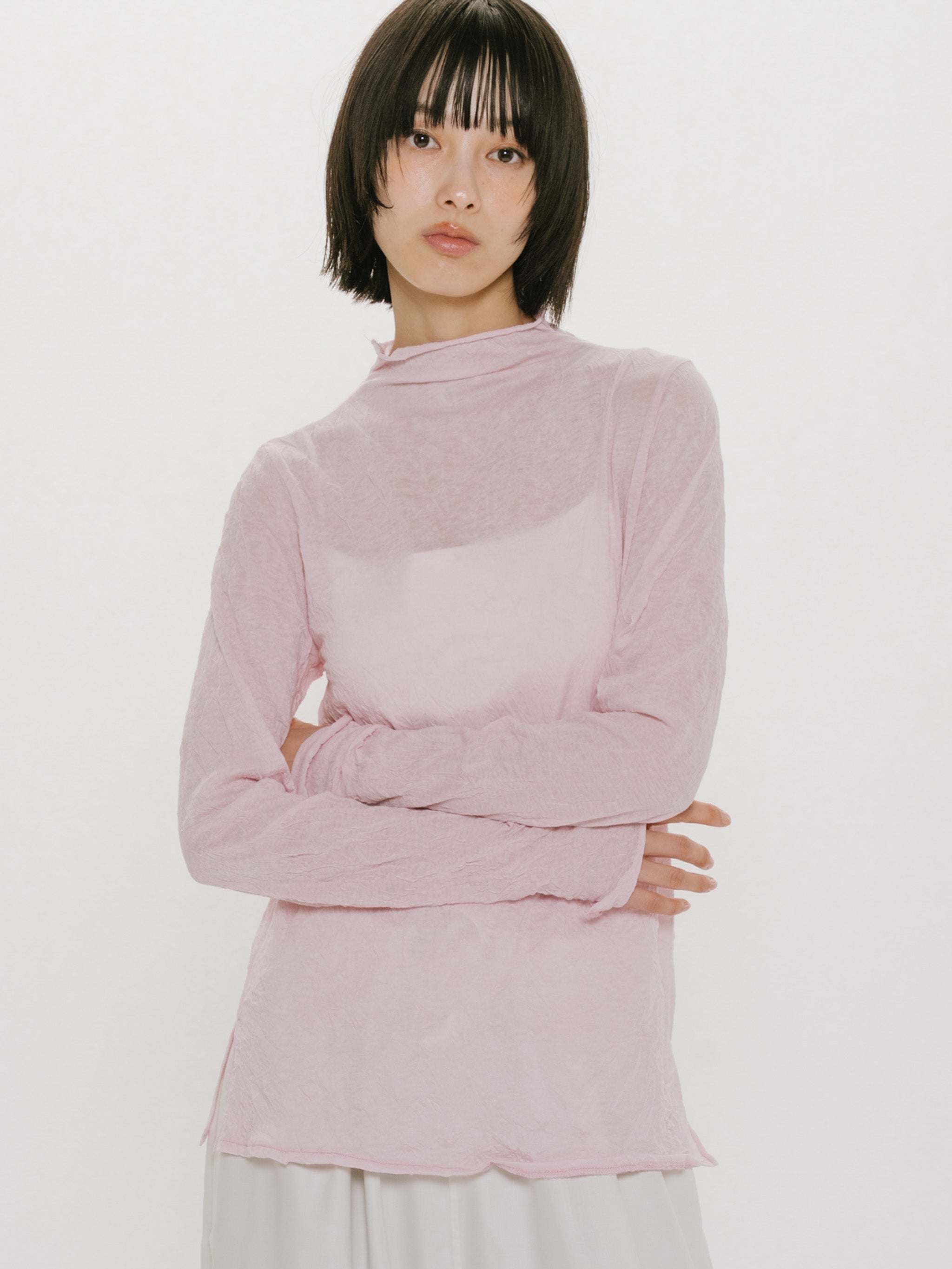 sheer high neck inner